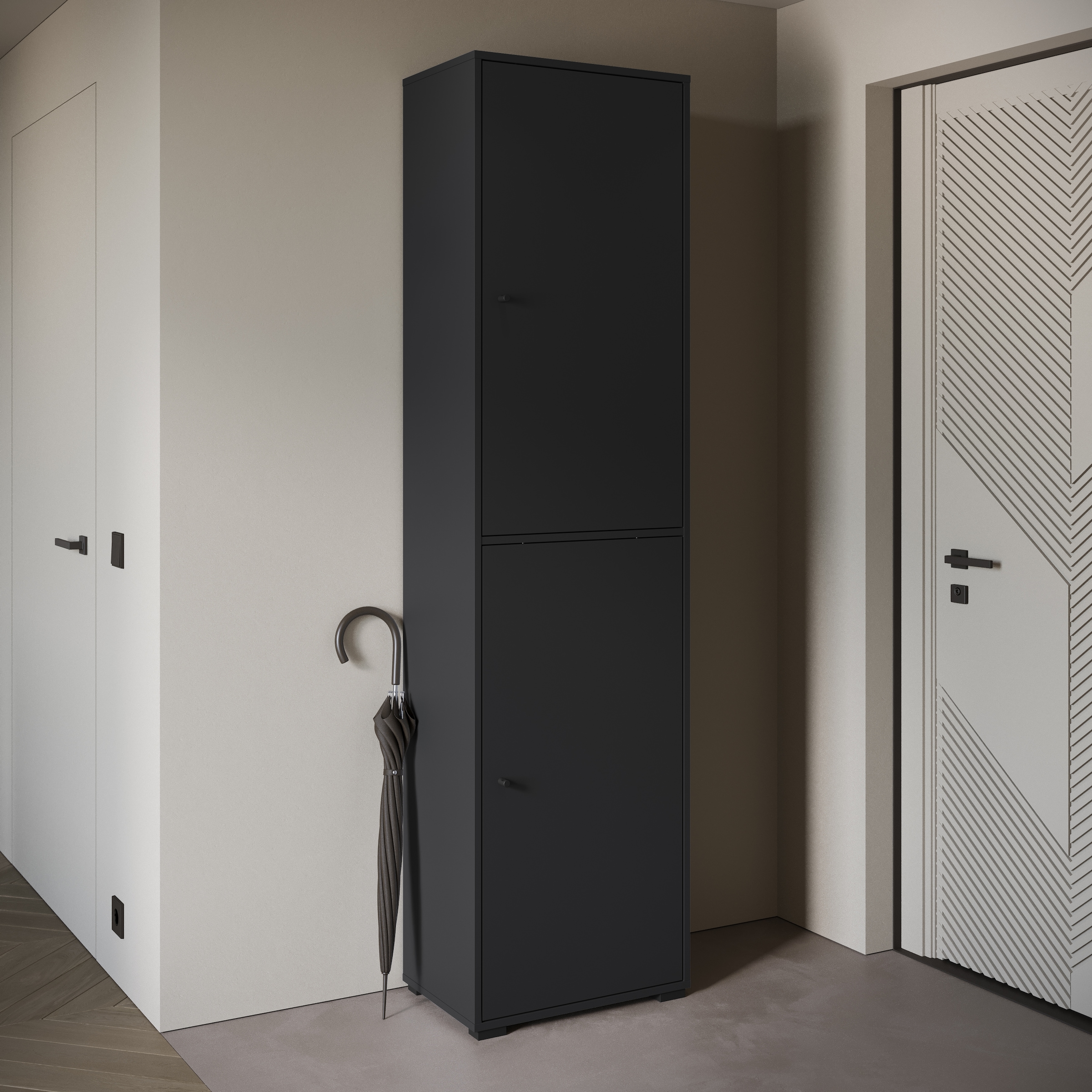 Home affaire Armoire à chaussures »Schuhkommode Dino« armoire de couloir avec étagères réglables, LxHxP : 50 × 190 × 33 cm