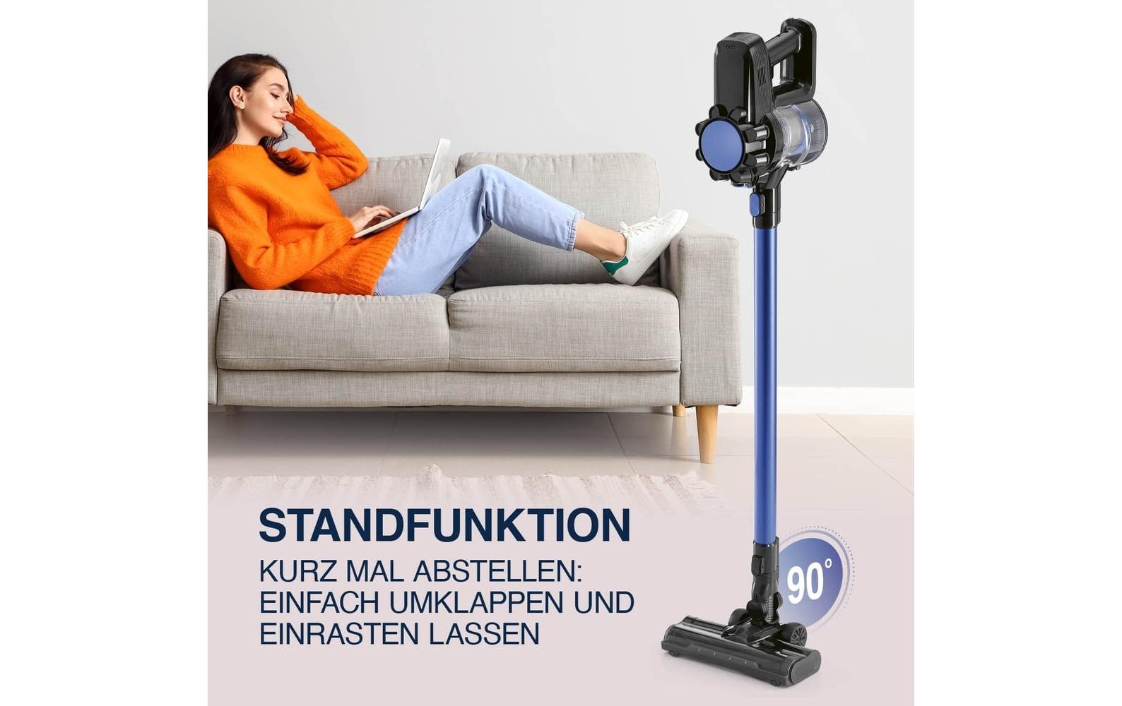 CLEANmaxx Akku-Hand-und Stielstaubsauger »CLEANmaxx Akku-Hand- und Stielsauger Blau/Schwarz«