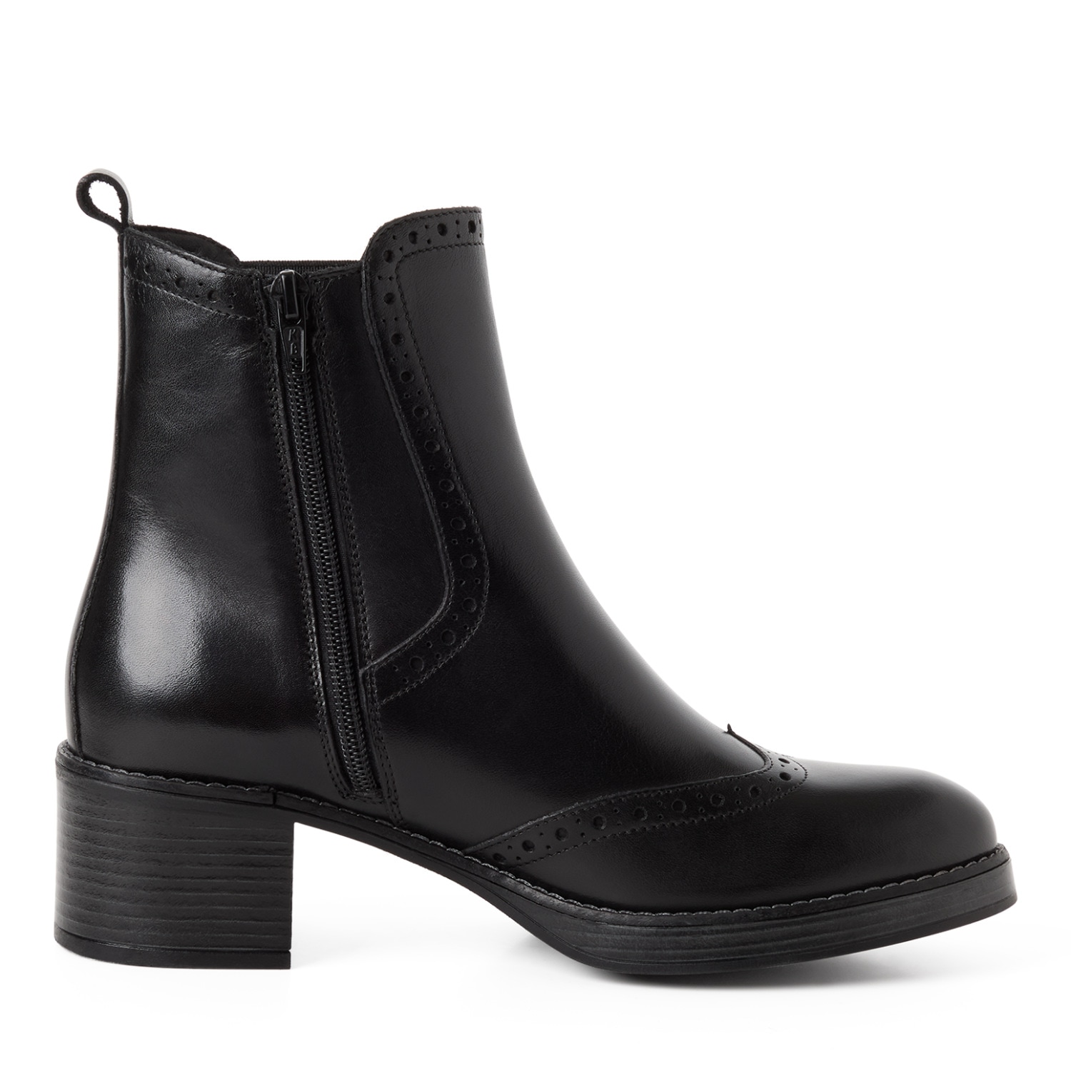 Tamaris Bottines chelsea  Blockabsatz, Stiefelette mit Innenreissverschluss und Stretcheinsatz