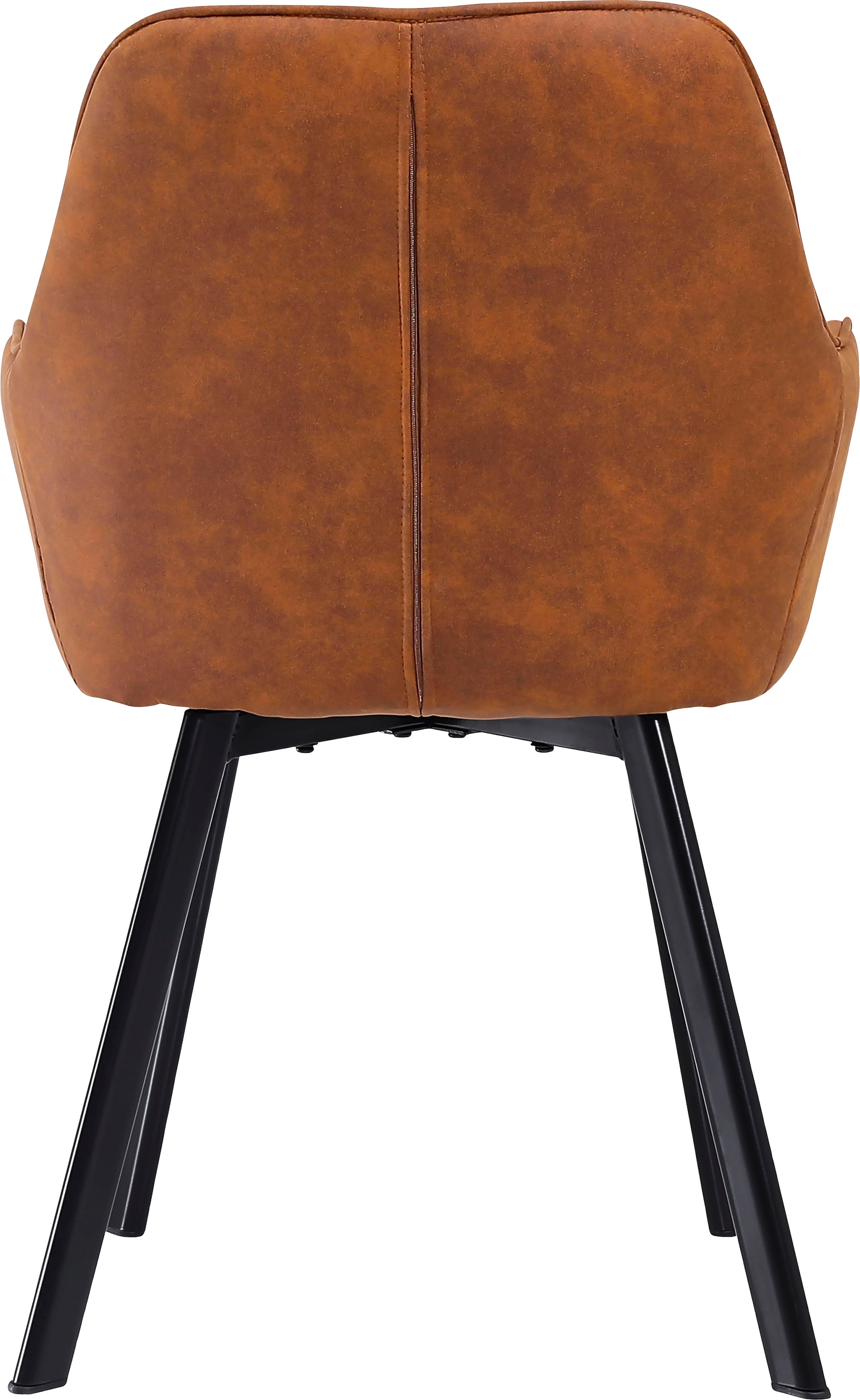 SalesFever Chaise avec accoudoirs »Cardiff Bequemer Esszimmerstuhl« (Set) 2 cuisEdles Doppelset: Rückenlehnen mit charmanter Rautensteppung