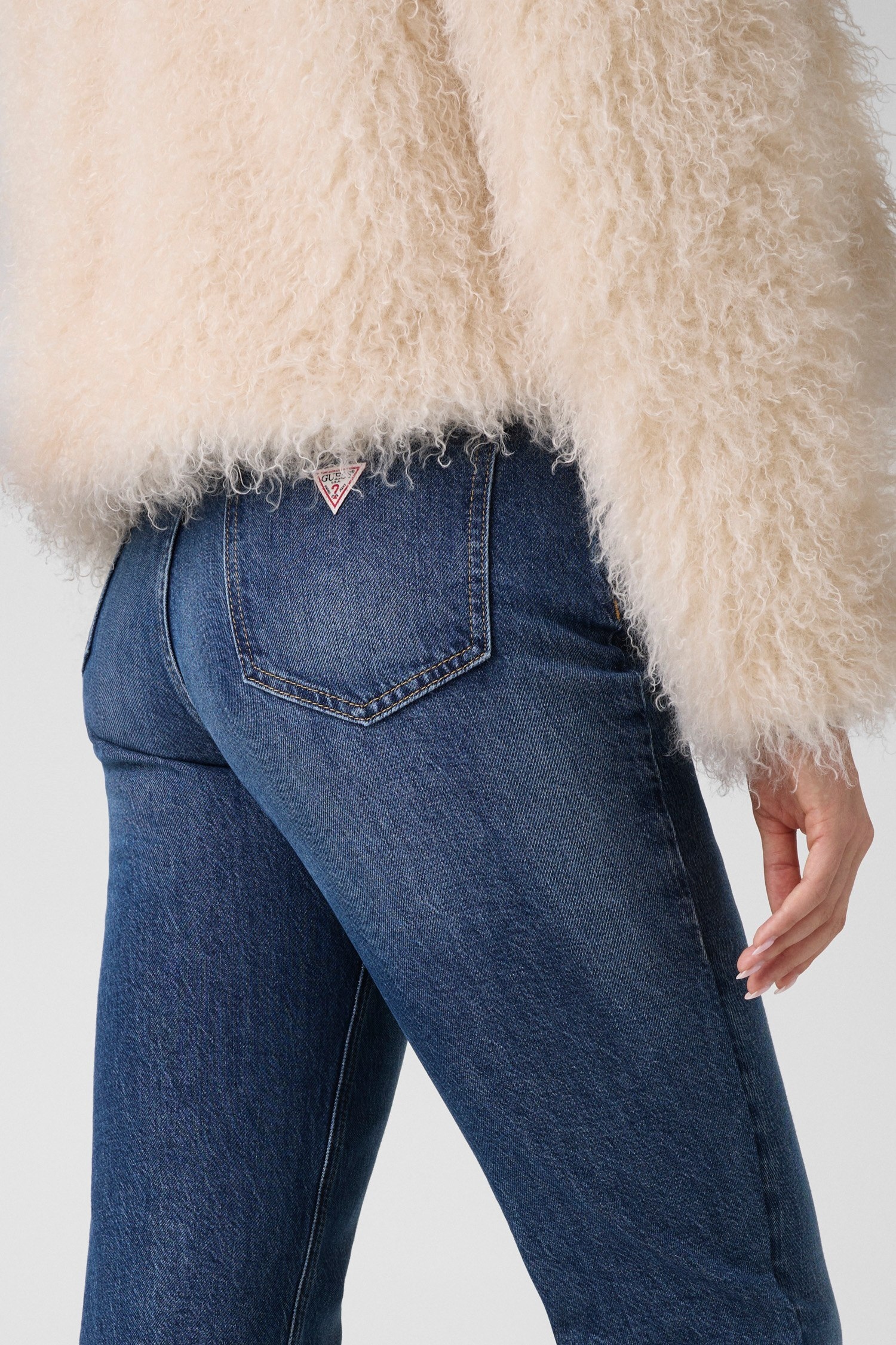 Guess Jeans droit »ICONIC STRAIGHT TALL« aus Baumwoll-Lyocell-Mix