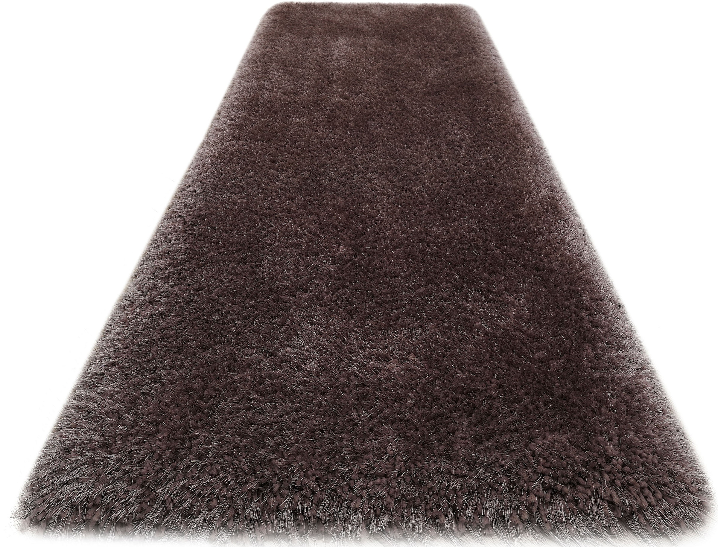 my home Hochflor-Läufer »Micro exclusiv Teppich, sehr hoher Flor, weich durch Mikrofaser« rechteckig 78 mm Höhe weich, Microfaser, unifarben, Schlafzimmer, Wohnzimmer, Esszimmer