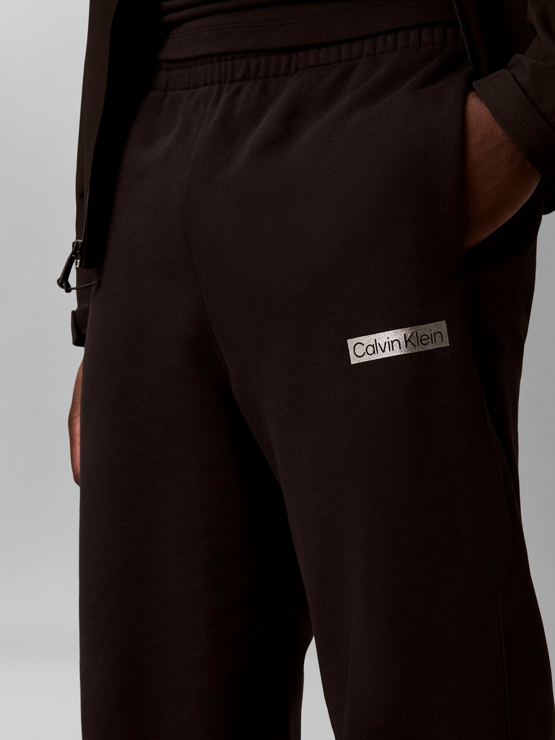 Calvin Klein Sweathose  elastische Bündchen, Reine Baumwolle, Glanzdruck