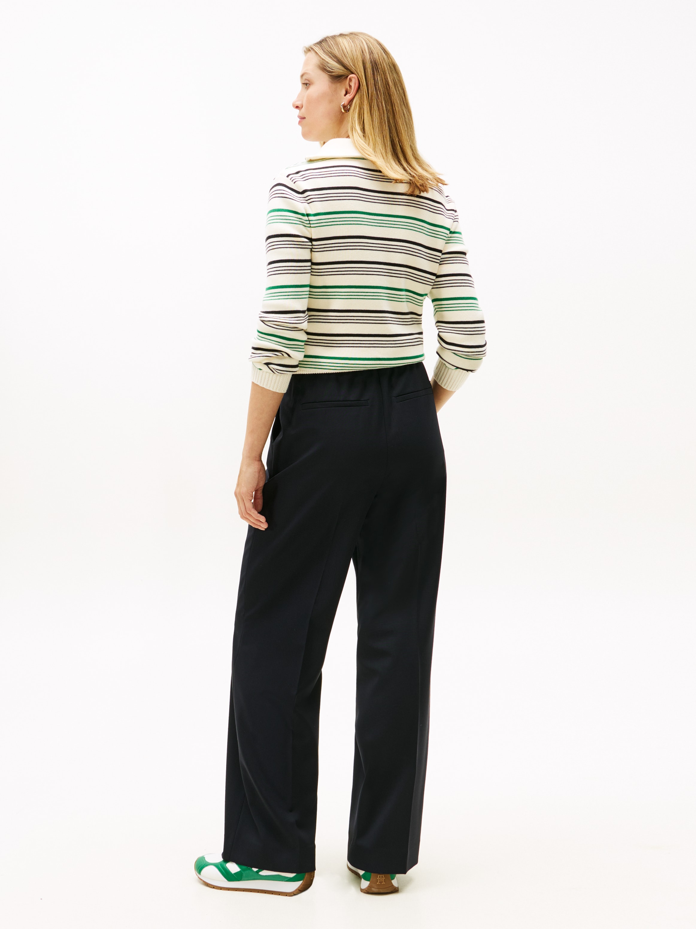 Tommy Hilfiger Pantalon de costume »TIMELESS WOOL WIDE LEG PANT«  mit Wolle
