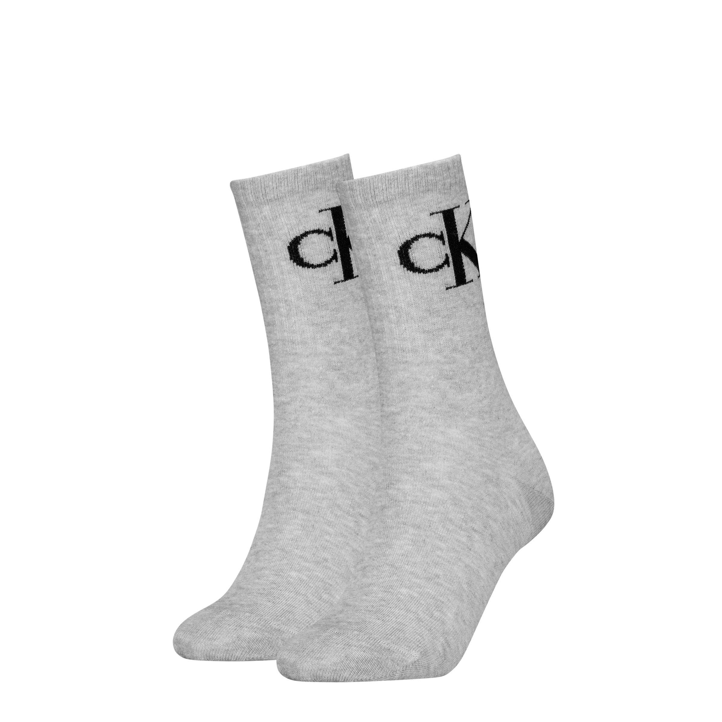 Calvin Klein Jeans Socken »CKJ WOMEN SOCK MONOGRAM« 2 Paar, 2 Stk. tlg. mit extra breitem Bündchen, Cotton-Mix, elastisch