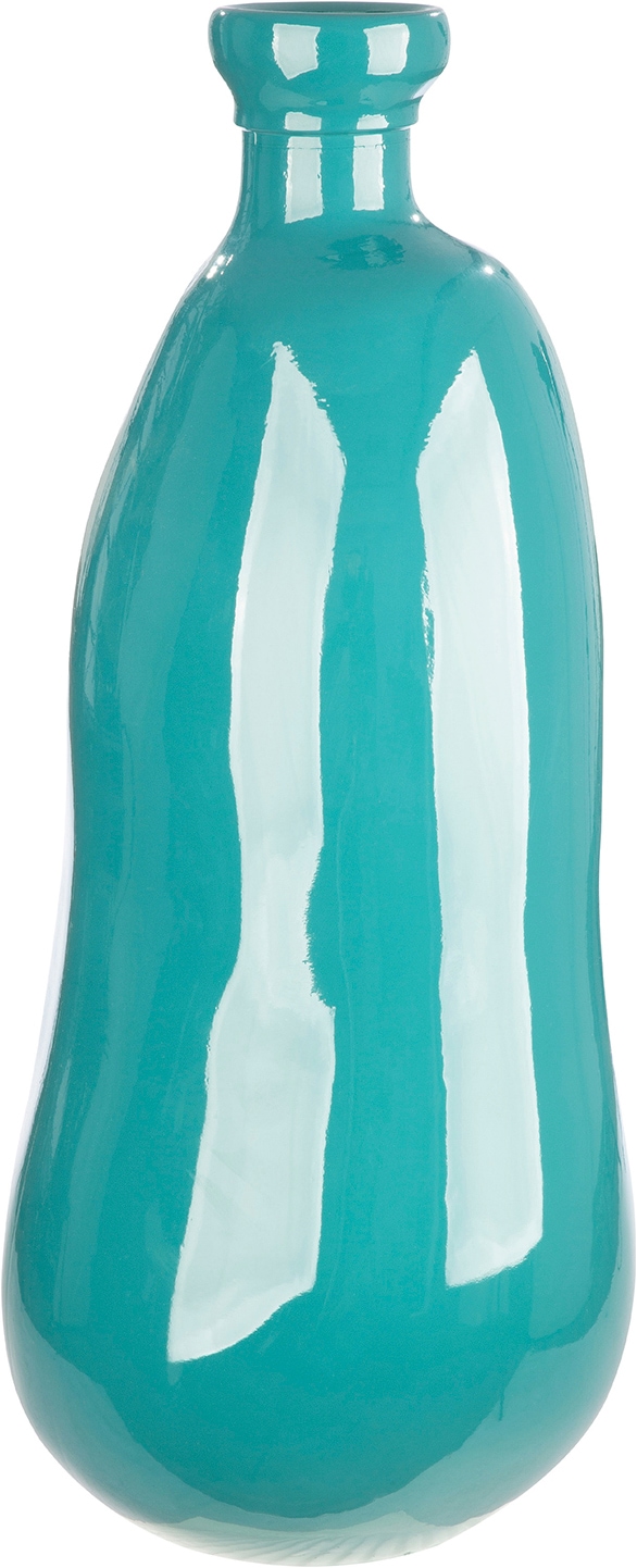 GILDE Vase de sol »Bodenvase organisch Sylt blau H. 51 cm« vase au sol, maritime, vase à fleurs, moderne, objet remarquable, idée cadeau