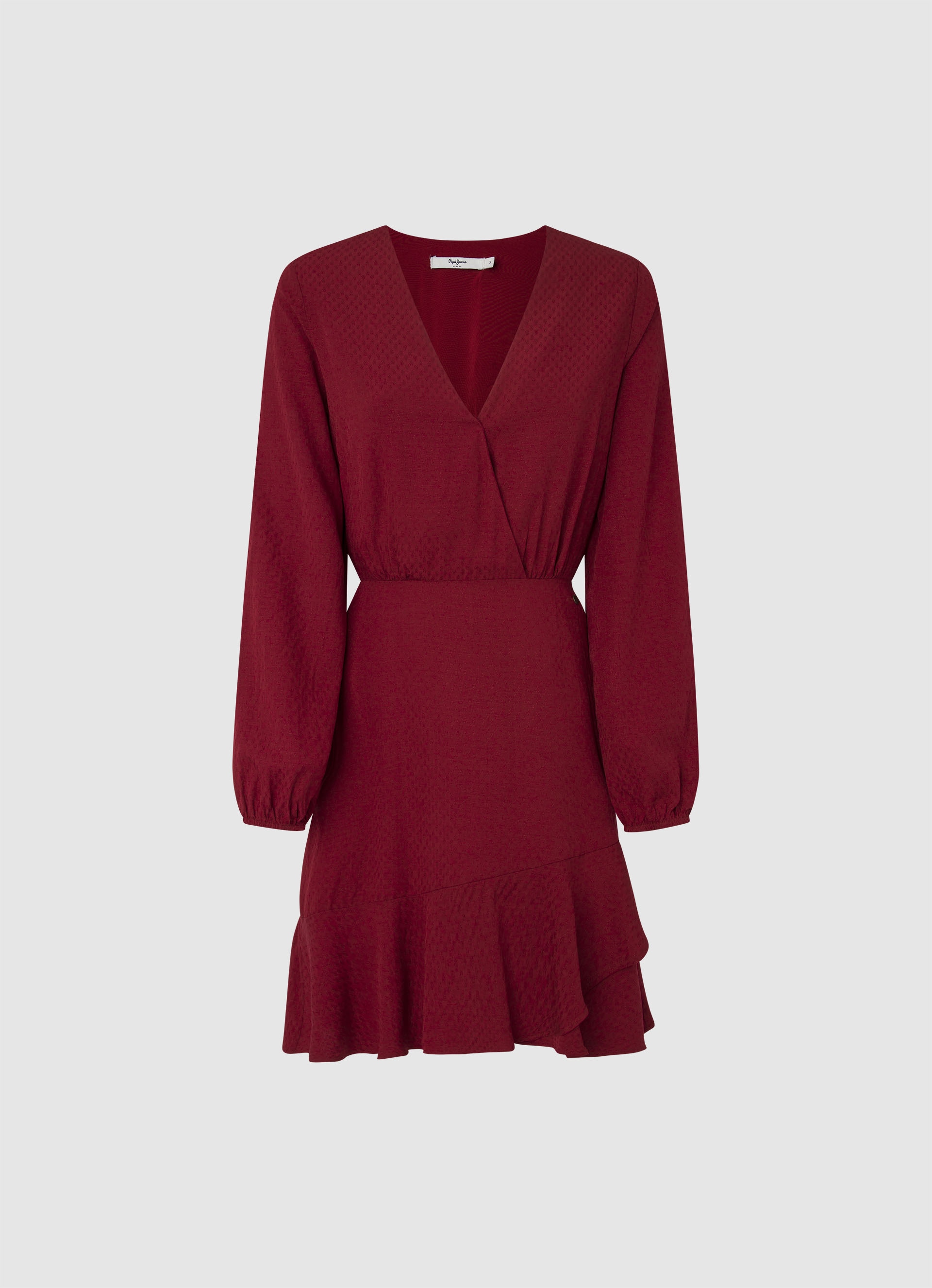 Pepe Jeans Robe en ligne A »KENDALL« mit Volants und langen Ärmeln