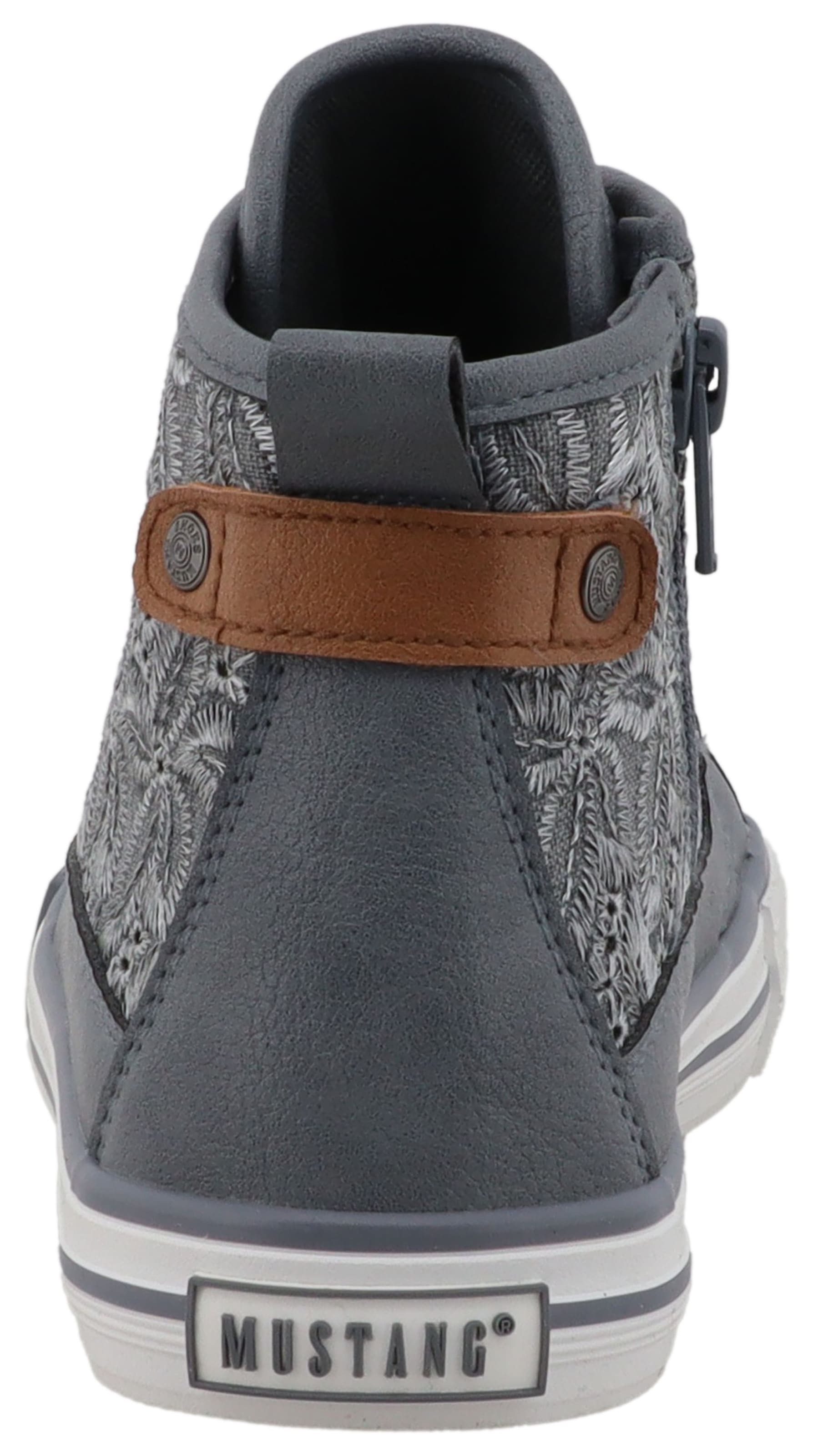 Mustang Shoes Sneakers »Gaspare«  Bottines à lacets, chaussure de loisirs avec jolie broderie florale