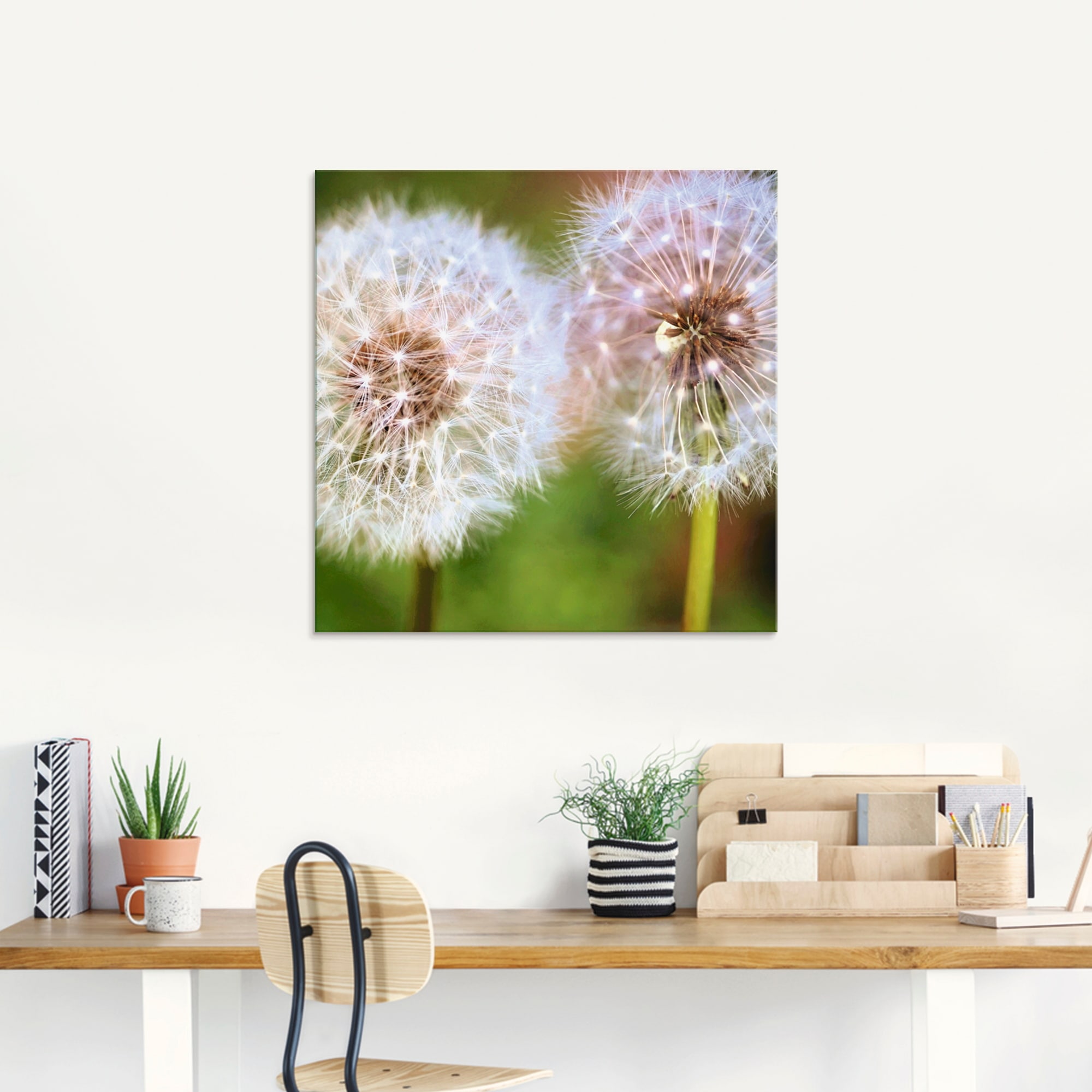 Artland Glasbild »Pusteblume Zweisamkeit« 1 Stk. tlg. in verschiedenen Grössen