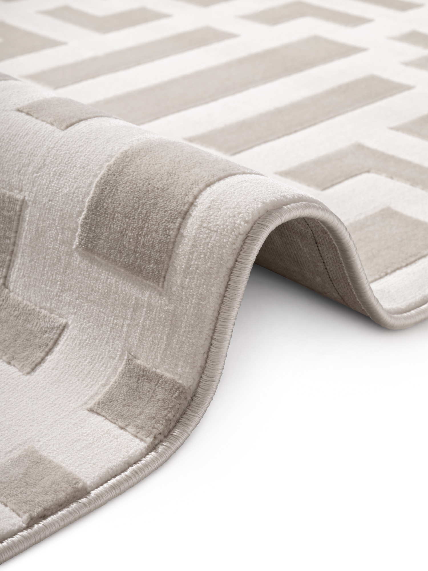 ELLE DECORATION Designteppich »Onyx« rechteckig 9 mm Höhe Wohnzimmer, Schlafzimmer, Läufer, Hoch-Tief Effekt, Flur, Glanz