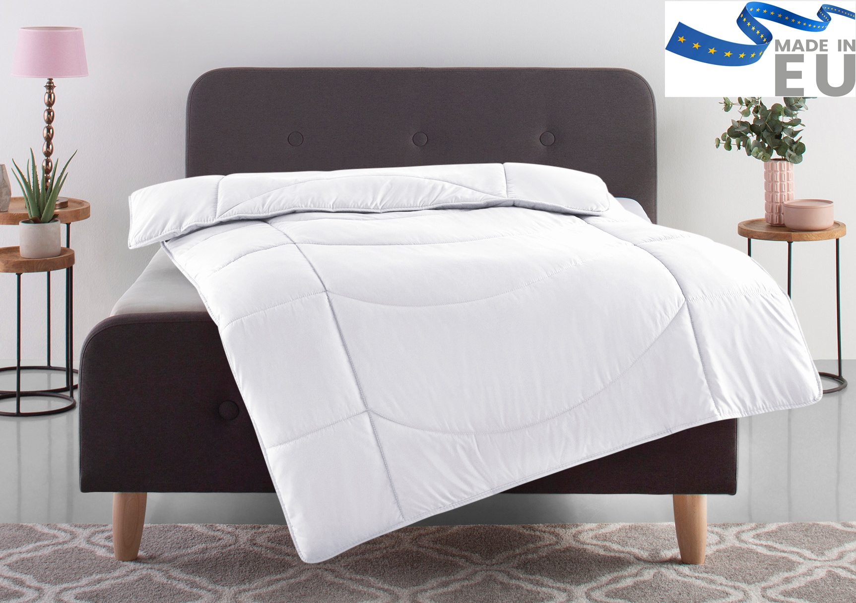 my home Microfaserbettdecke »Microlux, Bettdecke 135x200 cm, 155x220 cm, 200x200 cm« normal Füllung Polyester3D-Klimafaser 1 Stk. tlg. Bettdecken in 4 Farben, Sommer, Winter, 4 Jahreszeiten, Decke