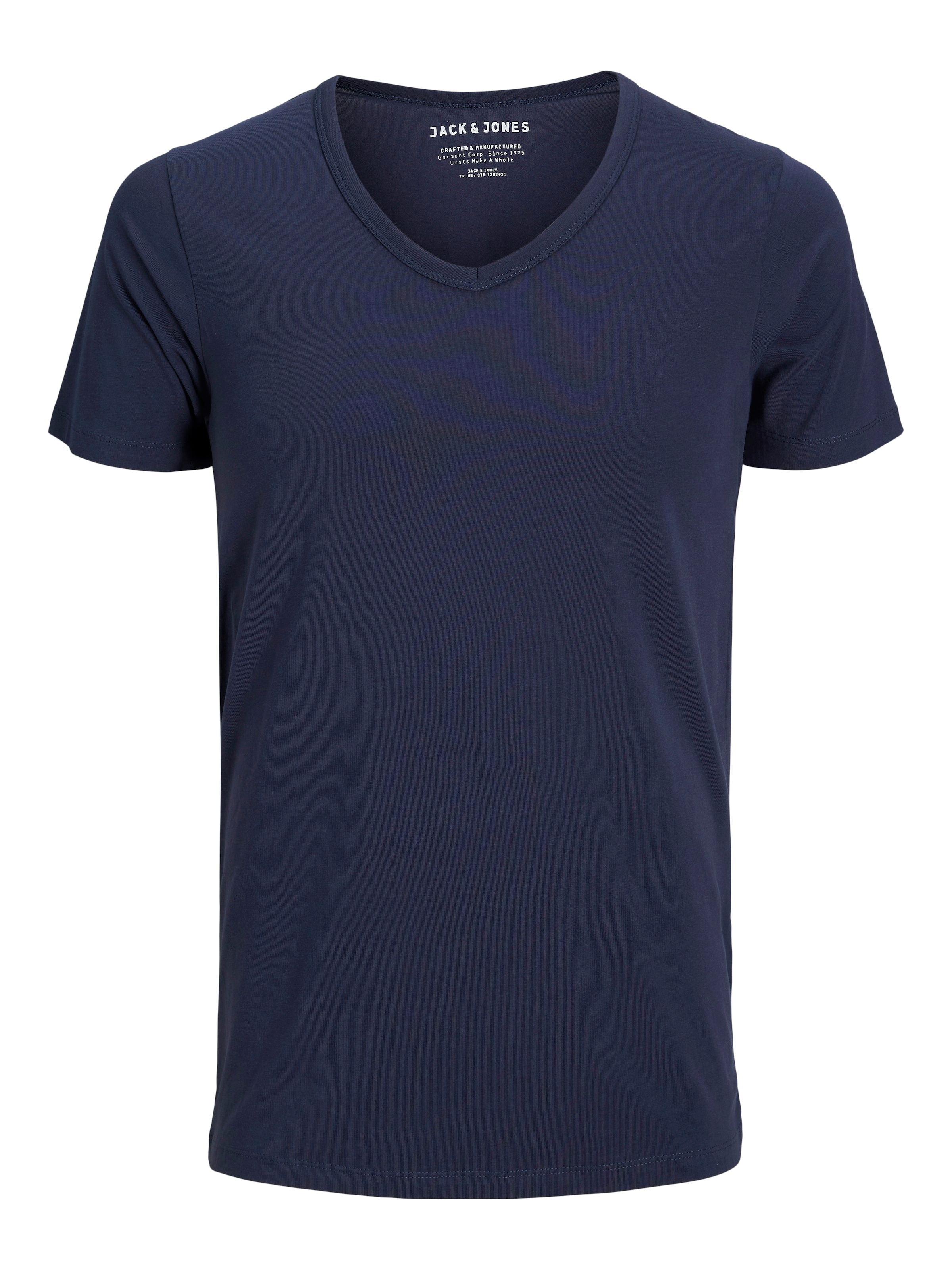 Jack & Jones T-Shirt »SLIM- FIT BASIC TEE V-NECK« mit V-Ausschnitt