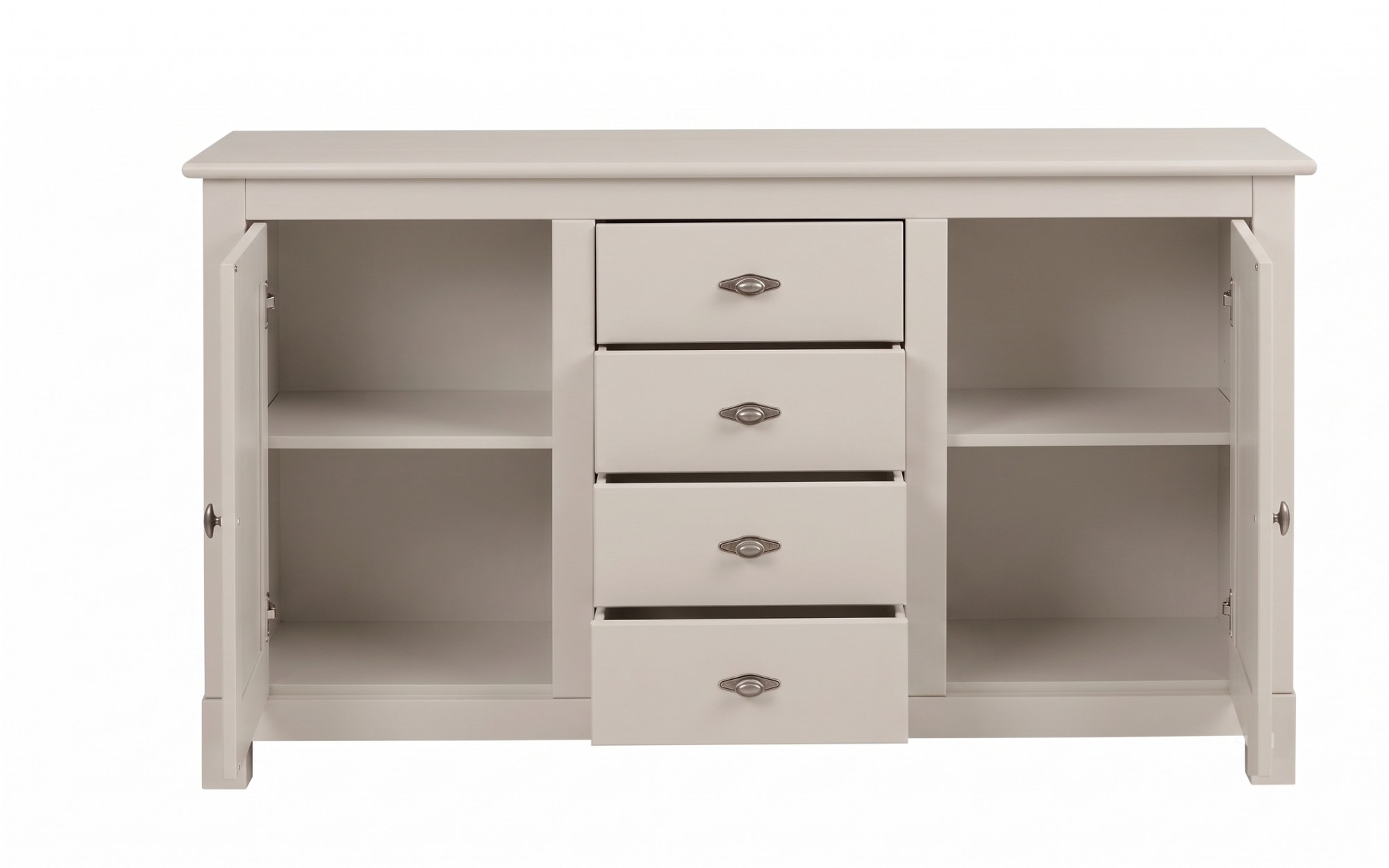 GOODproduct Sideboard »Rauna, Kommode, Landhausstil« B/T/H: 150/37/84 cm,  Kommode, FSC®-zertifiziertes Massivholz, Breite 150 cm