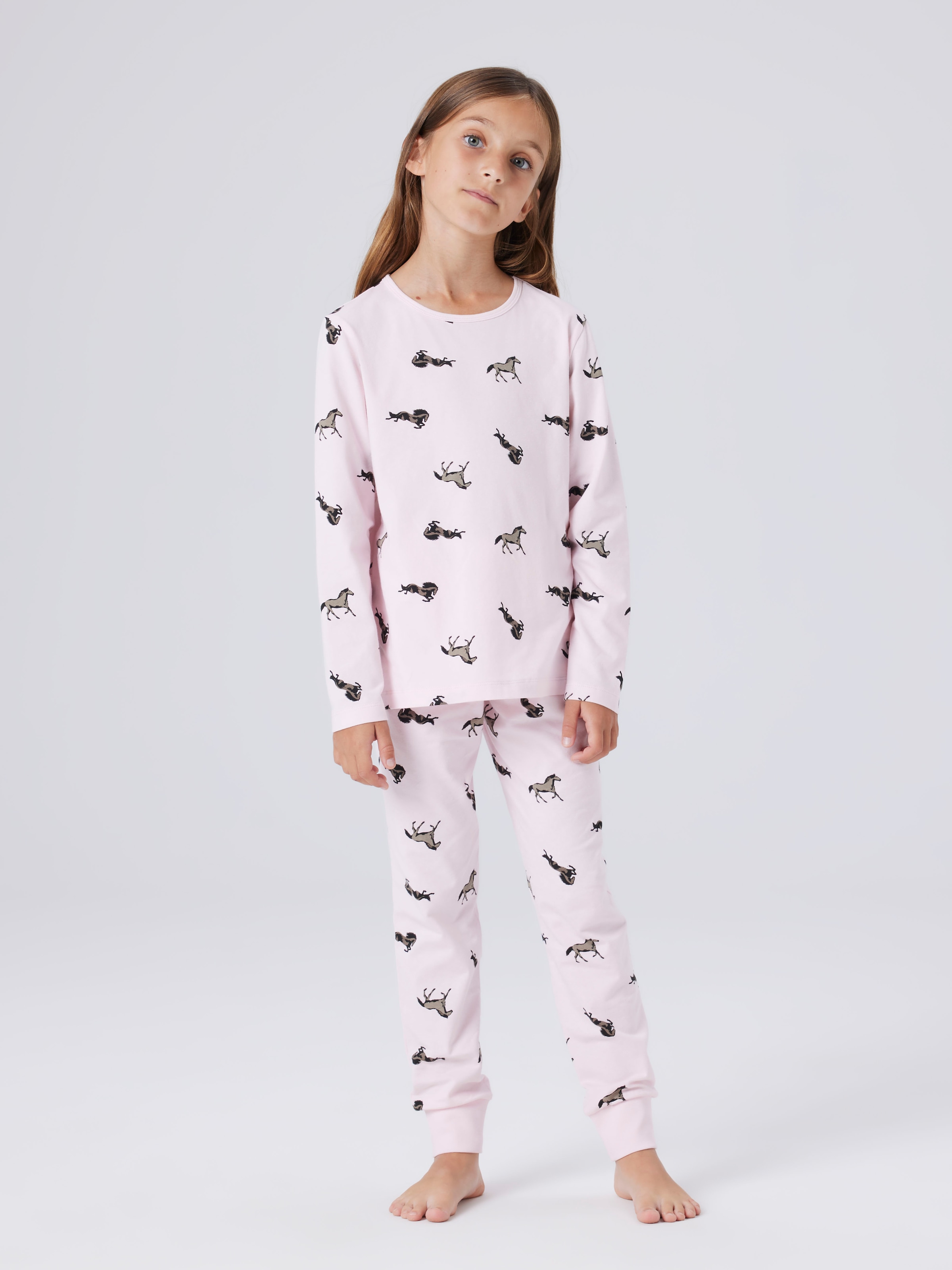 Name It Schlafanzug »NKFNIGHTSET BALLERINA HORSE NOOS« Set, 2 tlg.