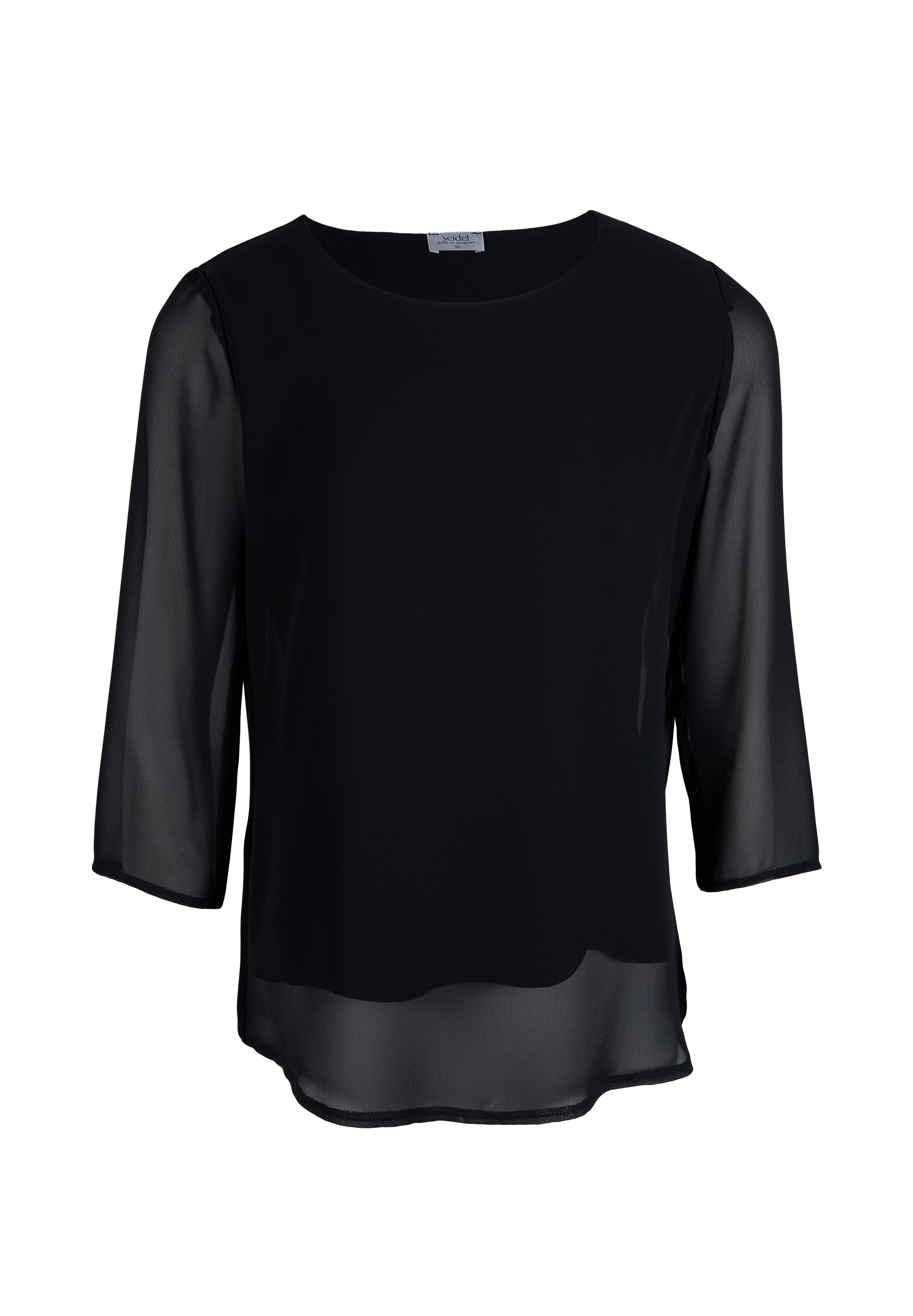 Seidel Moden Chiffonbluse in eleganter 2 in 1 Optik - MADE IN GERMANY