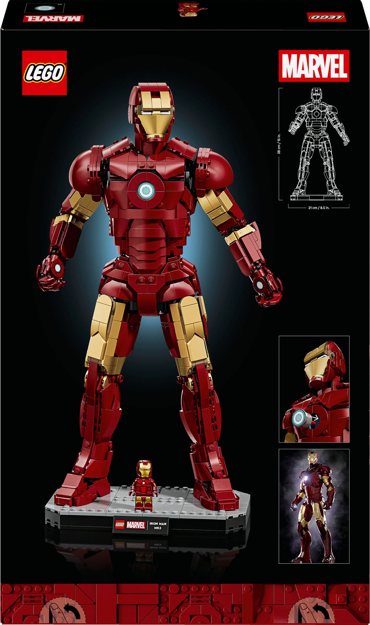 LEGO® Konstruktionsspielsteine »Iron Man Mark 3 Sammleredition (76344), LEGO Super Heroes« Made in Europe
