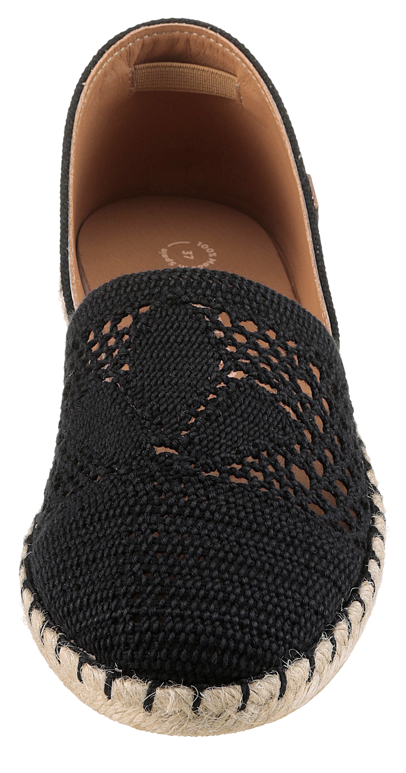 VERBENAS Espadrille »Carmen Crochet-Lino Paris«  , Slipper, Sommerschuh, Strandschuh im Häkel-Look