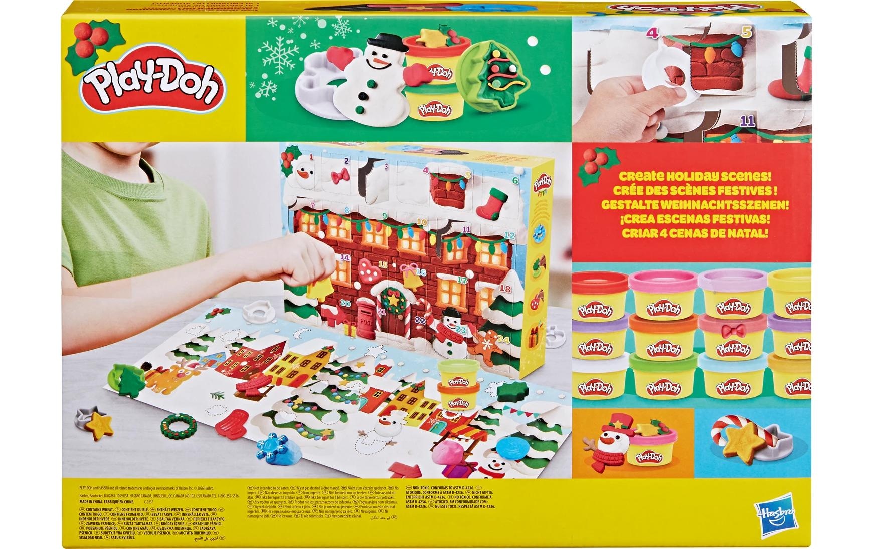 Play-Doh Adventskalender »Adventskalender 2026 24 Dosen Knete, Förmchen«