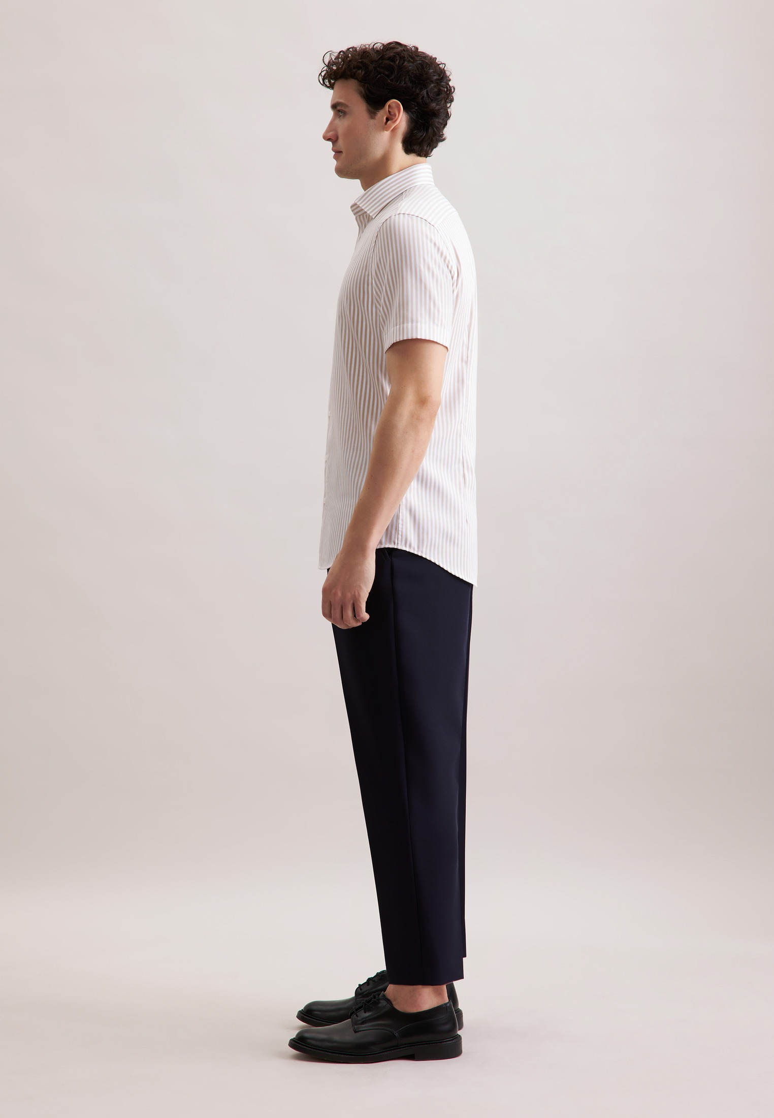 seidensticker Businesshemd »Shaped« Shaped 1/2 Kentkragen Streifen