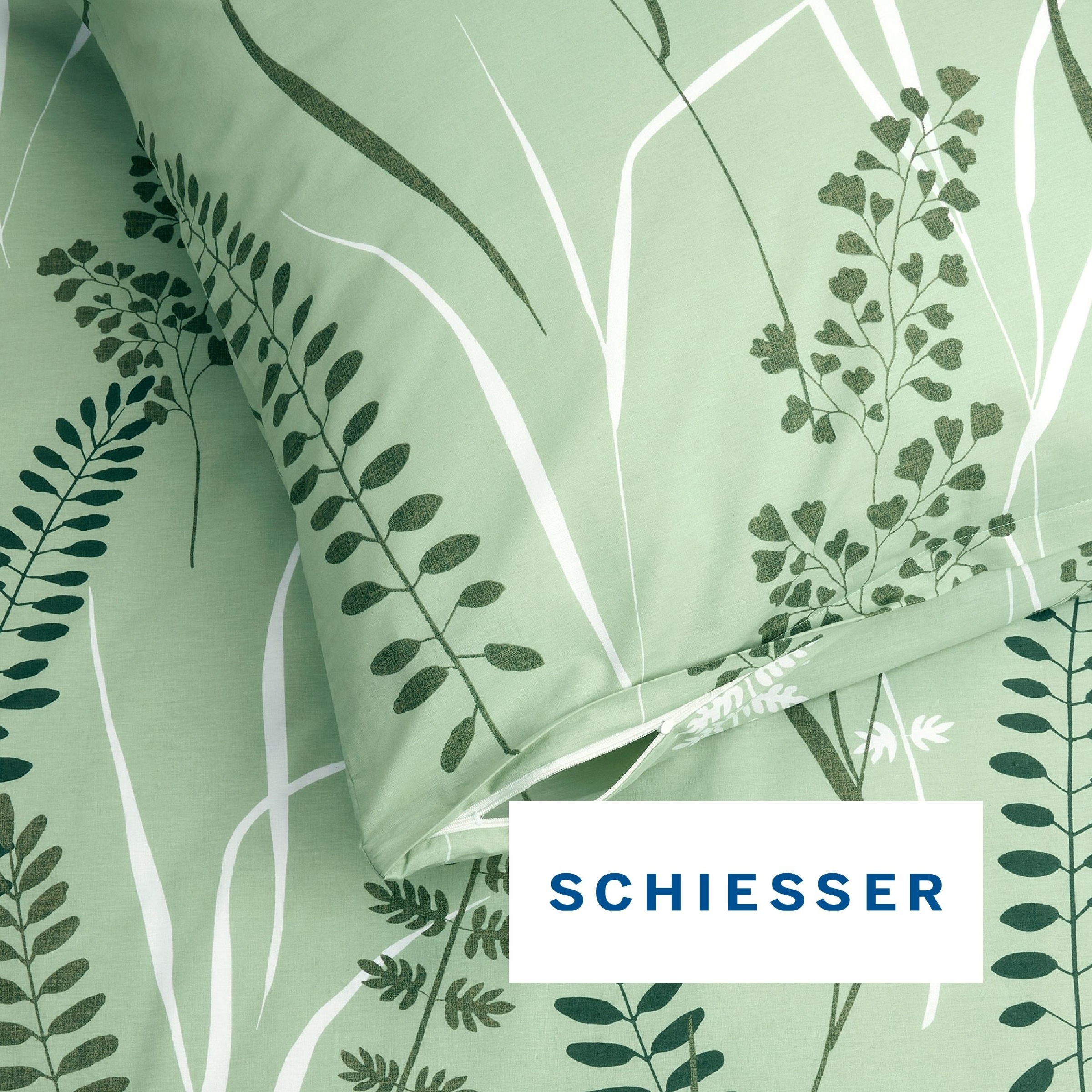 Schiesser Bettwäsche »Annic aus weicher Baumwolle in floralem Dessin« 2 Stk. OEKO-TEX® MADE IN GREEN