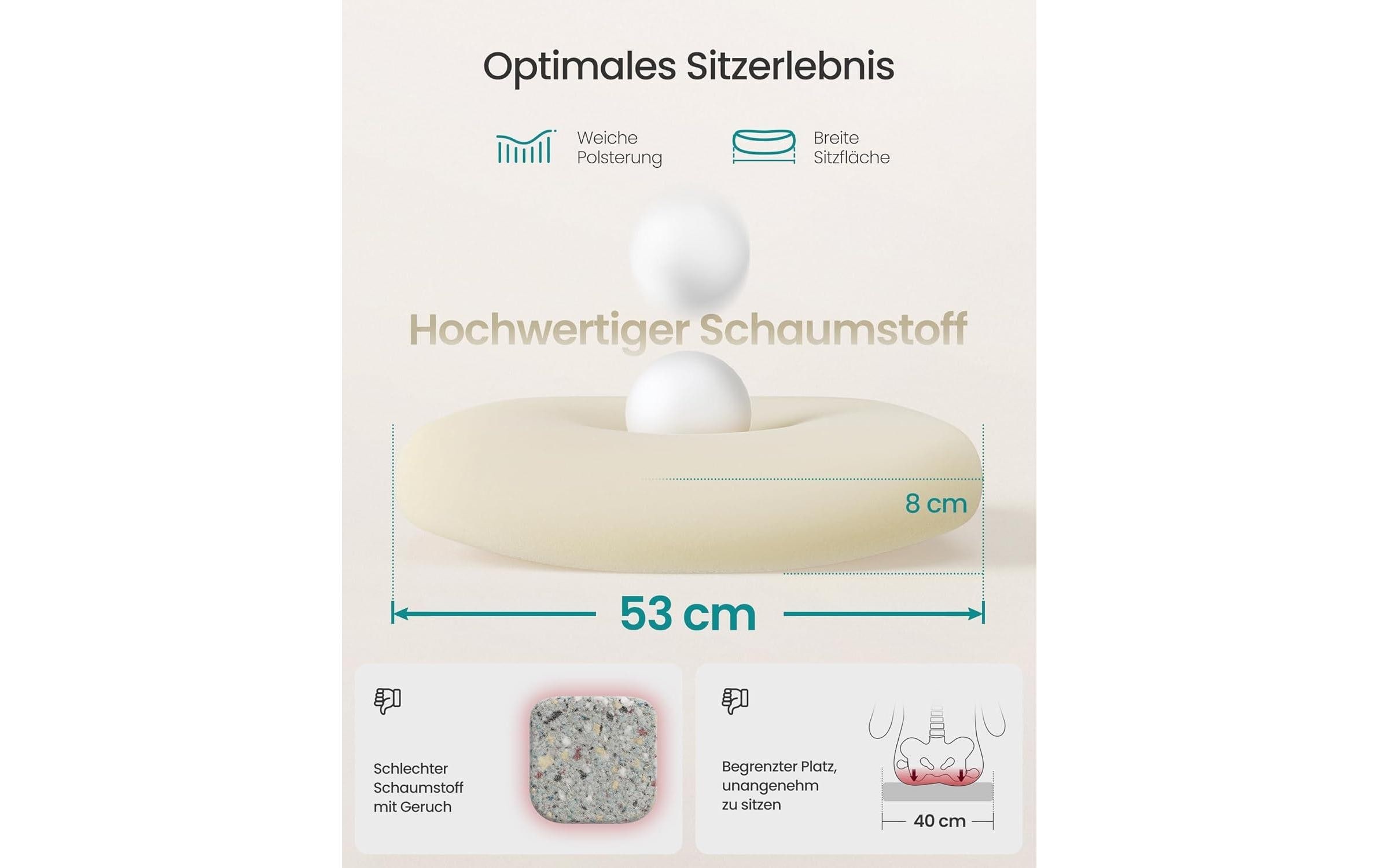 SONGMICS Bürostuhl »mit verstellbarer Lendenstütze und Kopfstütze« ()