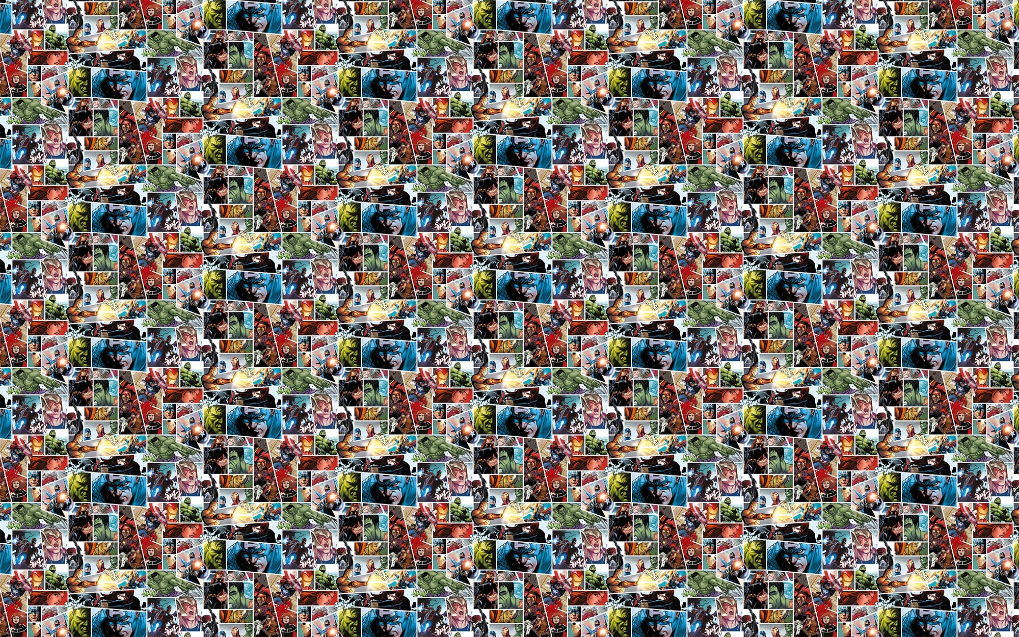 Komar Papier peint intissé »Marvel Comic Panel« imprimé lisse rouleau de 53 x 1005 cm