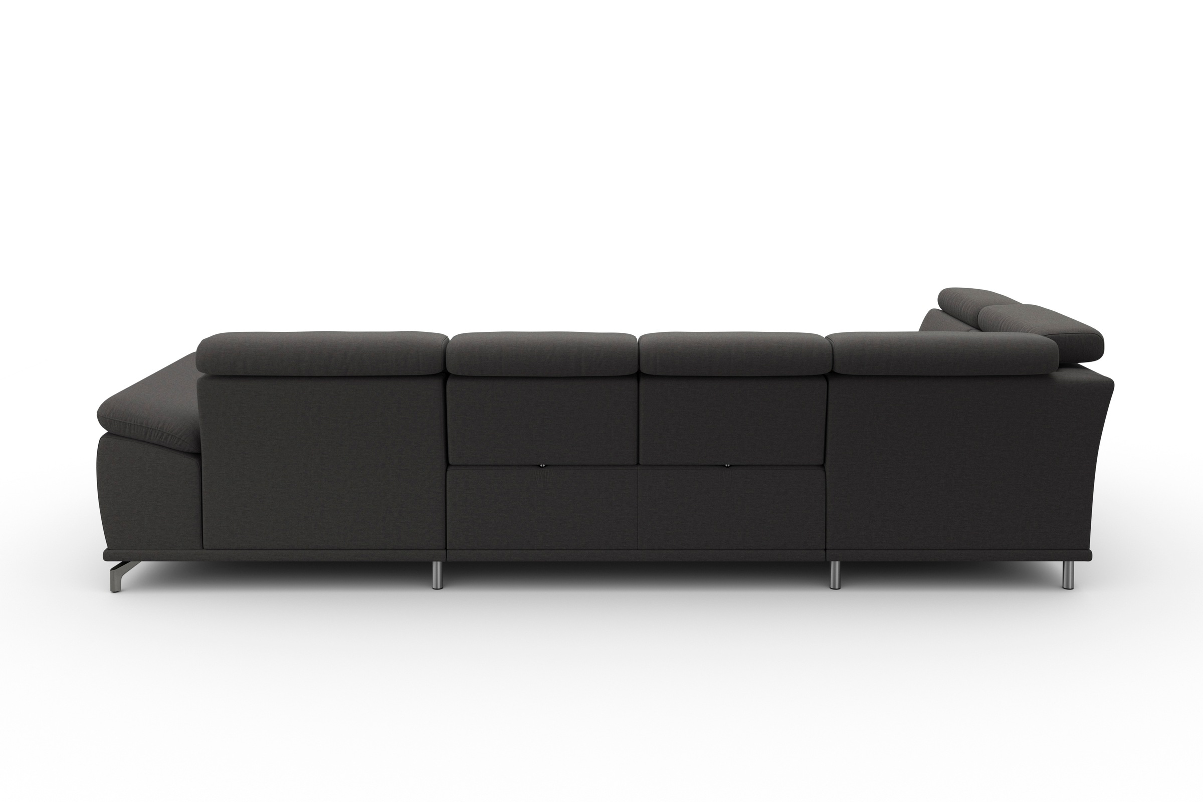 sit&more Paysage de salon »Cabrio U-Form, B: 359 cm, mit Sitztiefen-, Arm- & Kopfteilverstellung« 3 coussins lombaires, ressorts ensachés, fonction lit et rangement optionnels