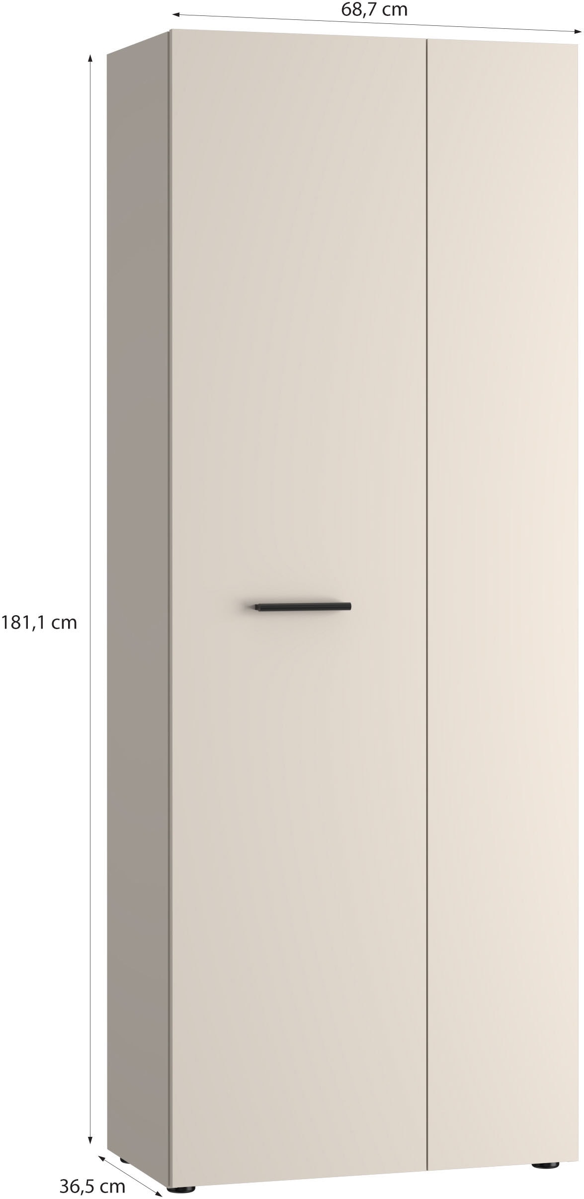 FORTE Armoire multi-usages »NET306« Mehrzweckschrank, inklusive Einlegböden, verschiedene Dekore