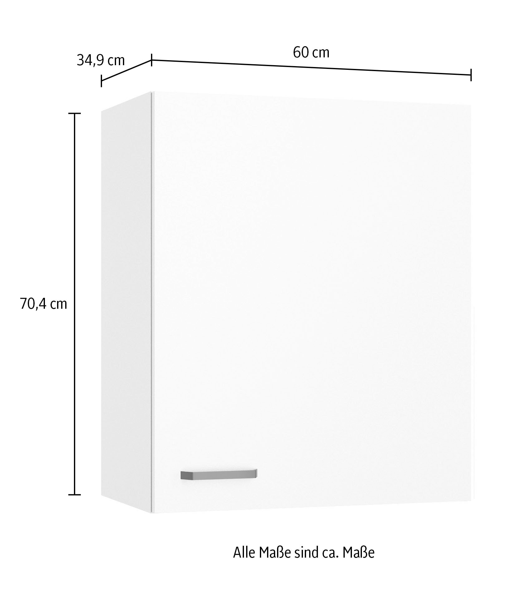 KOCHSTATION Armoire suspendue »KS-Paula« 60 cm breit, 70 cm hoch, mit 1 Tür, 2 Einlegeböden