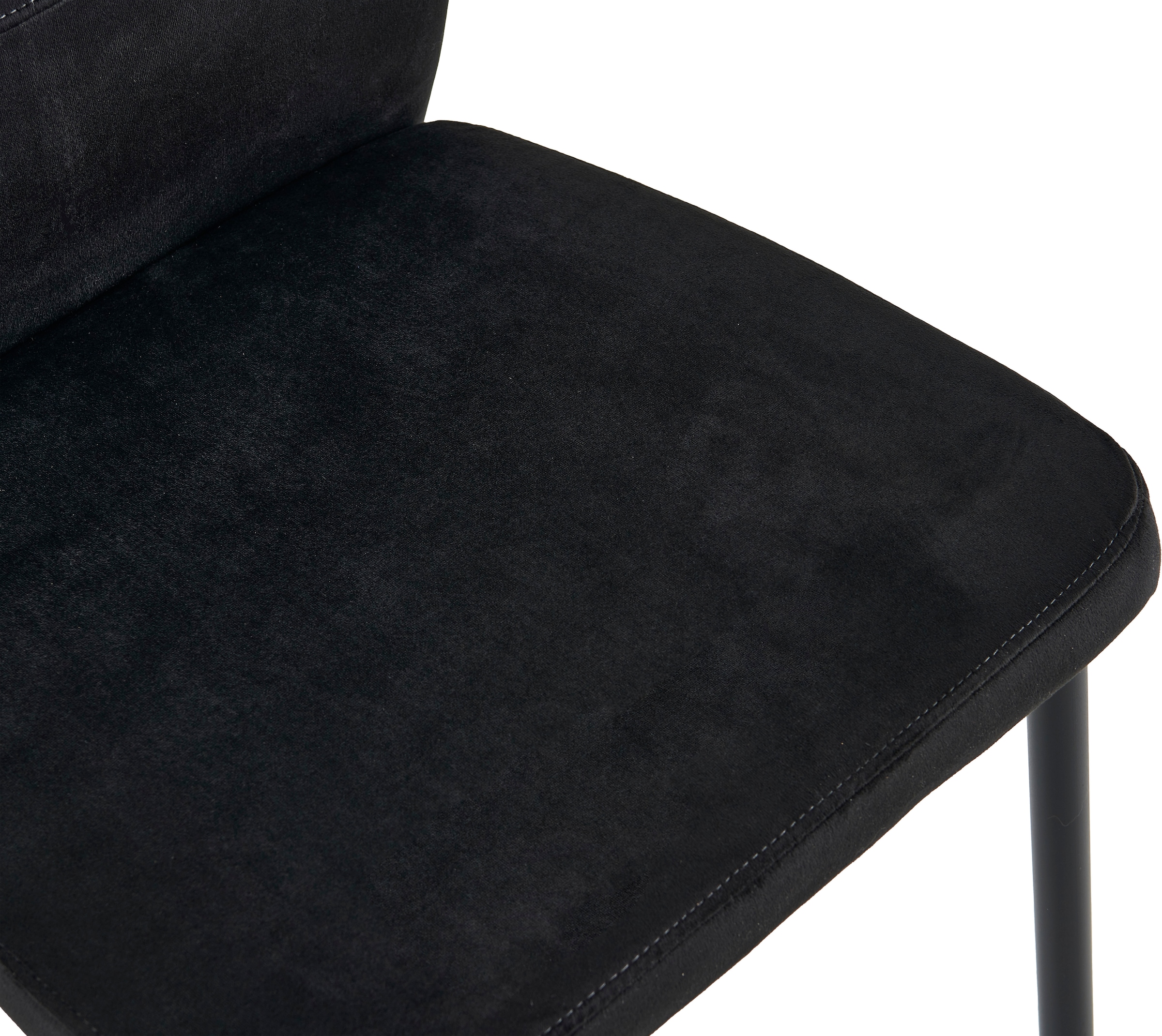GOODproduct Ensemble de salle à manger »Freya« Ensemble, 4 tlg. Table à manger ronde 90 cm en pierre frittée, cuivre noir avec 3 chaises en velours