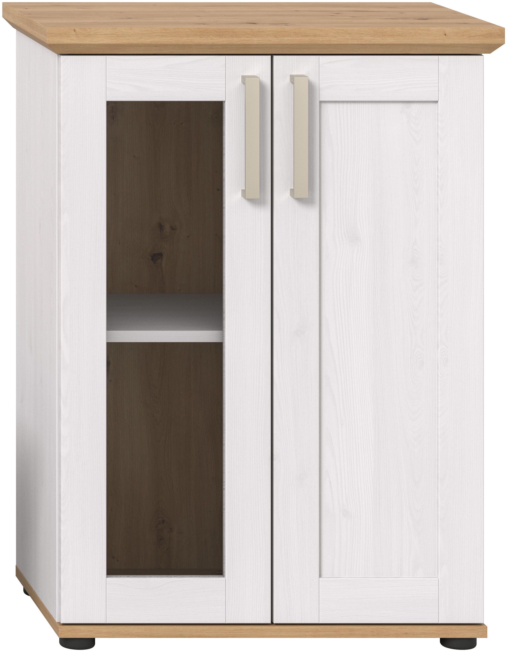 Home affaire Vitrine »Cosenza, Höhe 80 cm, 2 Türen, 2Fächer« 1 Stk. tlg. Vitrine, Höhe 88 cm, Wohnzimmer, Esszimmer