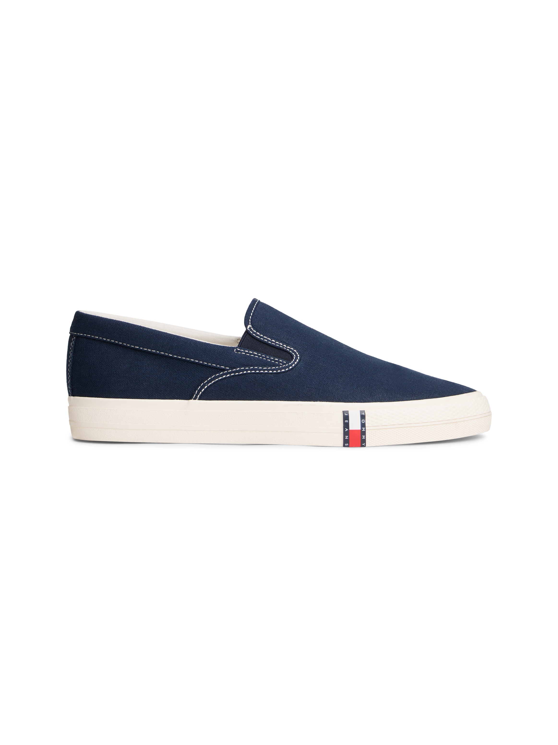 Tommy Jeans Slipper »ARCHIVE VULC. Y2K  SLIP ON«  Chaussure de loisirs, chaussure basse, mocassin avec empiècements stretch des deux côtés