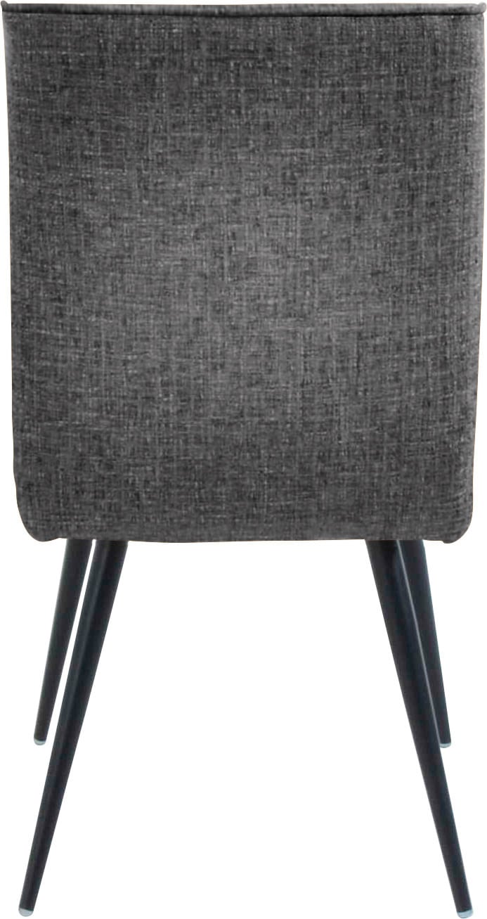 K+W Komfort & Wohnen Chaise à 4 pieds »Giacomo I« () 1 cuisChaise à 4 pieds avec cordon de 4mm tout autour du dossier et de l'assise, pieds en métal