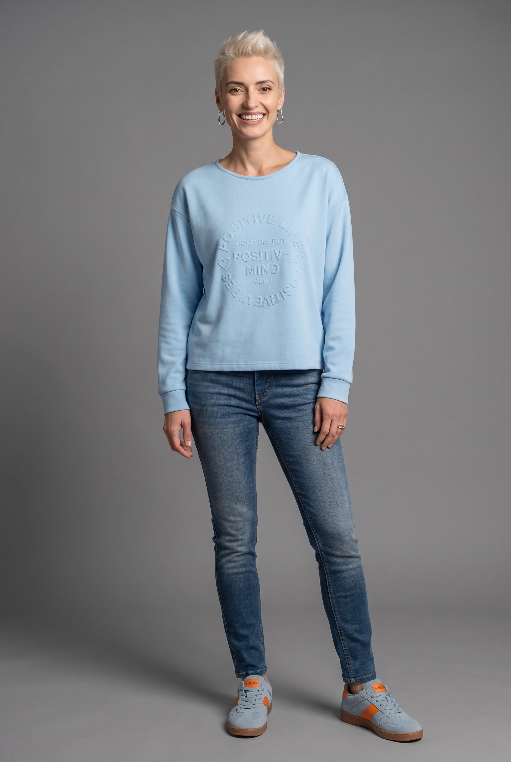Aniston CASUAL Jeans skinny en lavage usé tendance - NOUVELLE COLLECTION