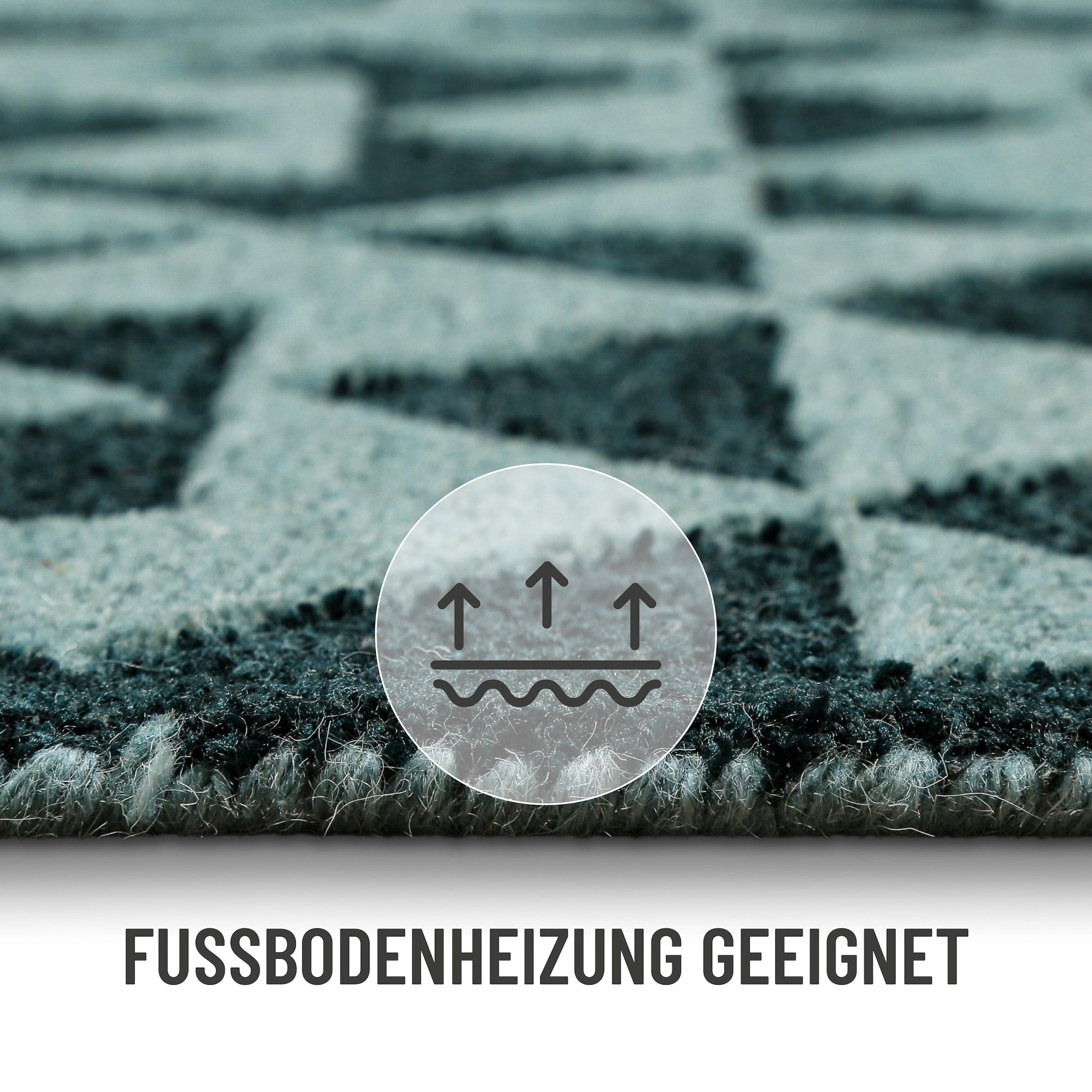 Wecon home Tapis »Downtown« Rectangulaire 10 mm Höhe handgefertigt, pflegeleicht, Fasermix, Wohnzimmer, Schlafzimmer