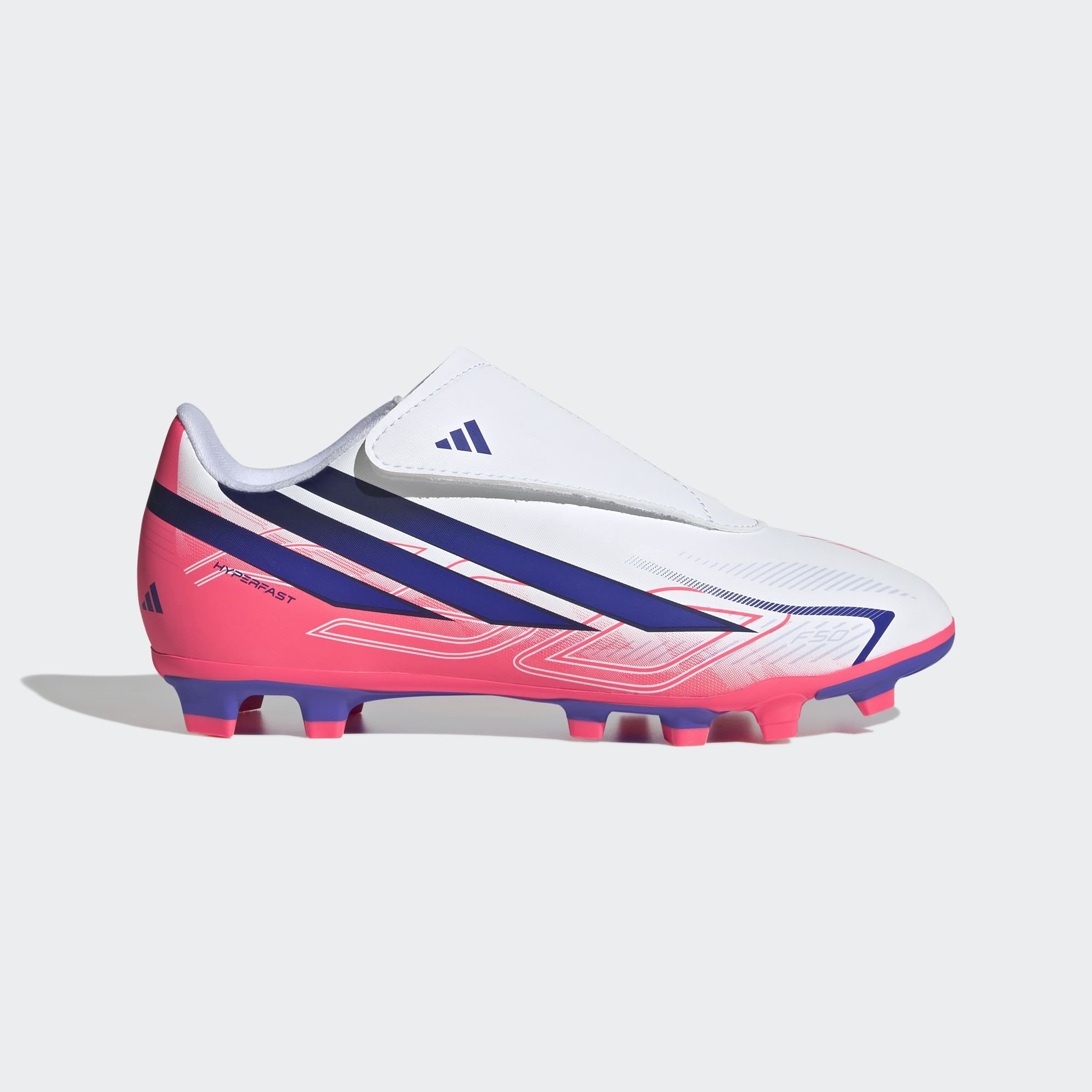 adidas Performance Fussballschuh »F50 HYPERFAST CLUB KIDS , KLETTVERSCHLUSS, FESTE / GEMISCHTE BÖDEN«  für viele verschiedene Böden geeignet, für Jugendliche & Kinder