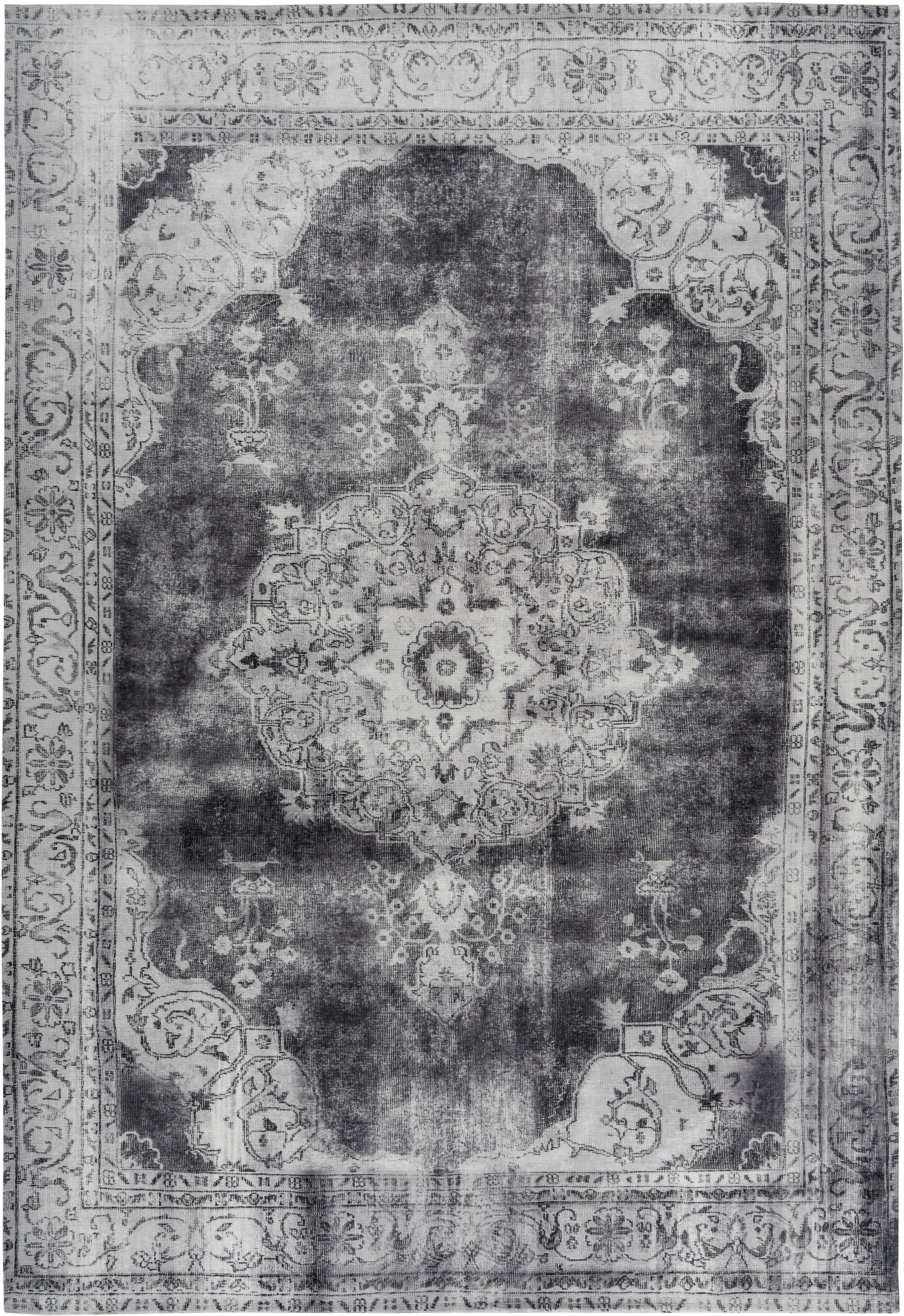 my home Teppich »Rayan« rechteckig 9 mm Höhe Orient-Design, Vintage, Kurzflor, Teppich mit Bordüre