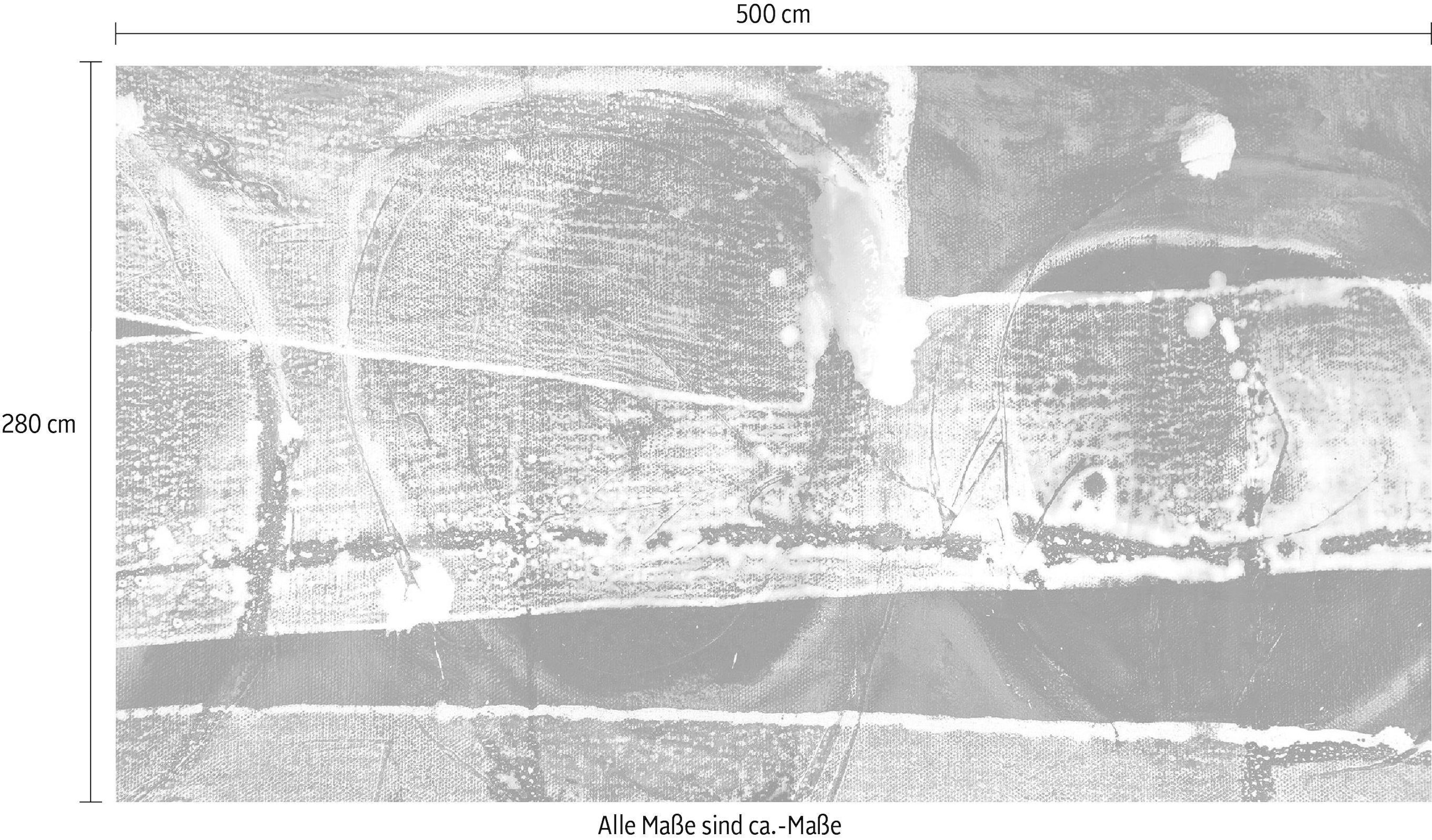 Komar Papier peint intissé »Digitaldruck Vlies -  Tracks Imbricating - Grösse 500 x 280 cm« imprimé Wohnzimmer, Schlafzimmer