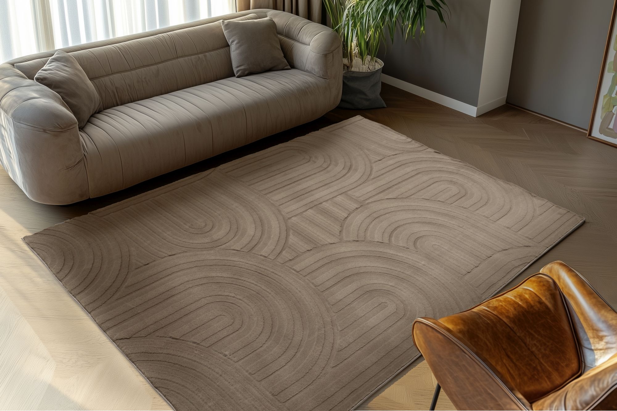 Kayoom Teppich »Cosmic 526« rechteckig 25 mm Höhe Kurzflor, Modernes Muster, Fussbodenheizungsgeeignet, Wohnzimmer