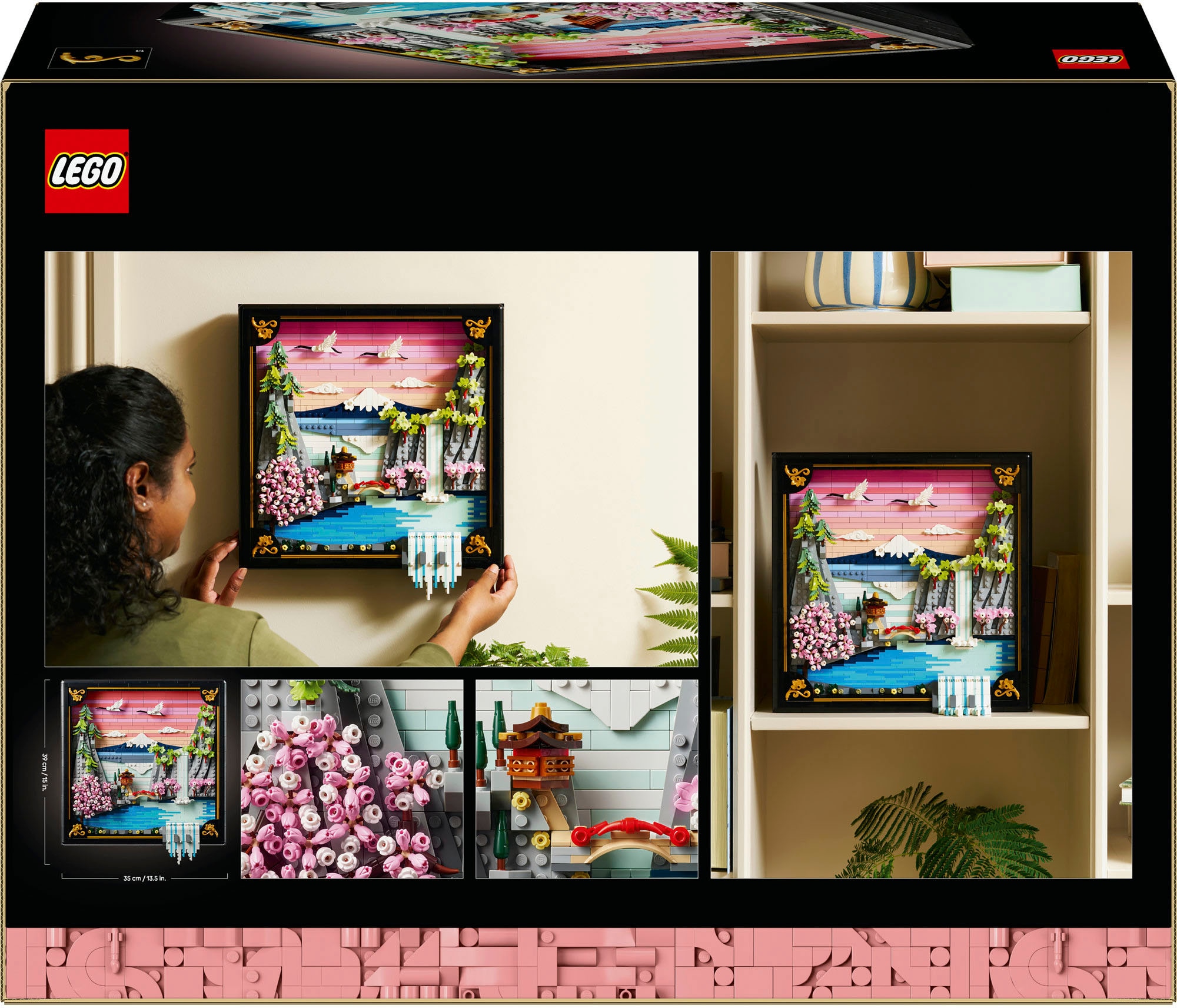 LEGO® Pions de construction »Japanische Kirschblütenlandschaft (31218), LEGO ART« Made in Europe