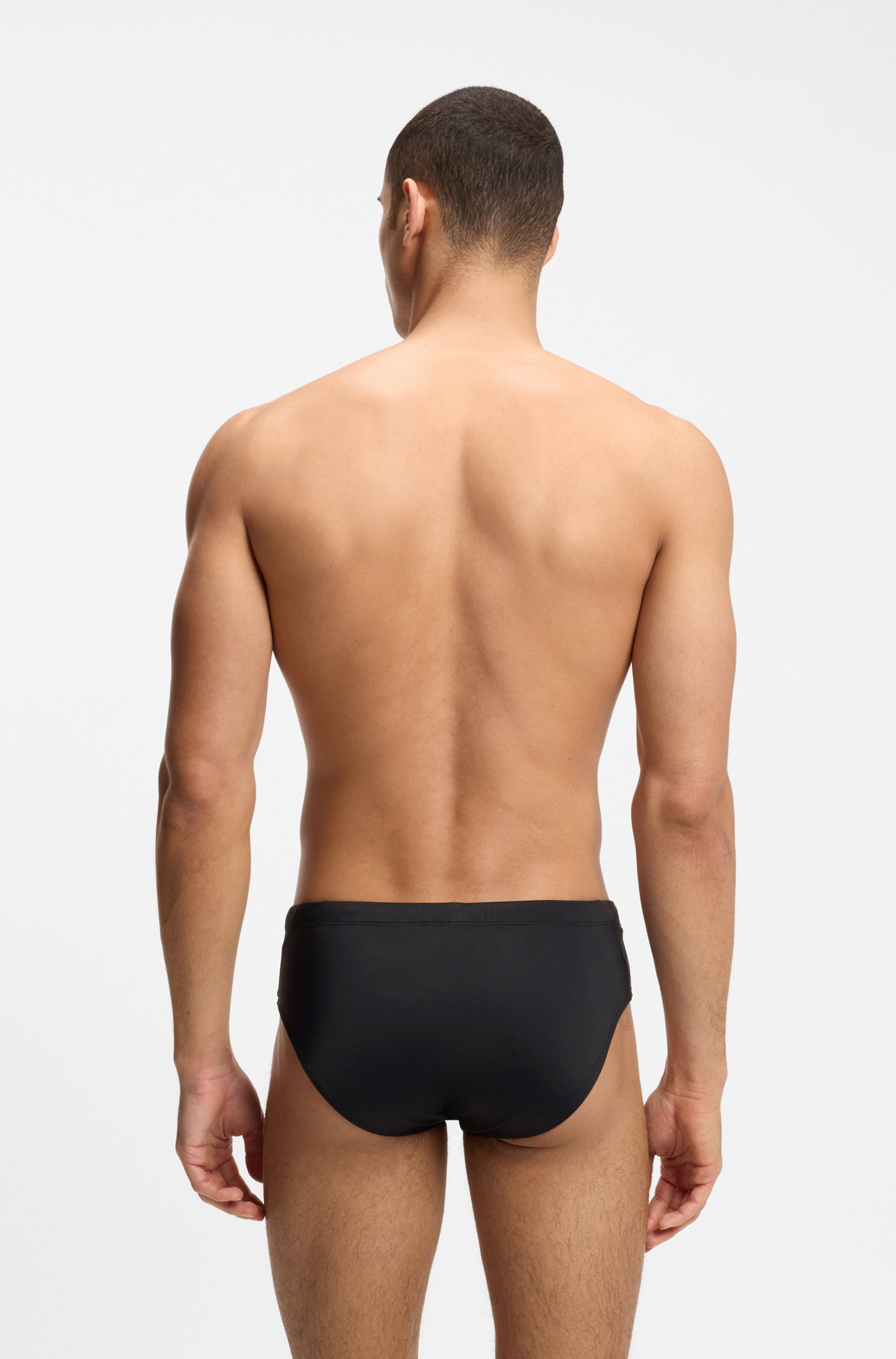BOSS Maillot de bain »Brief John« avec inscription logo BOSS contrastante