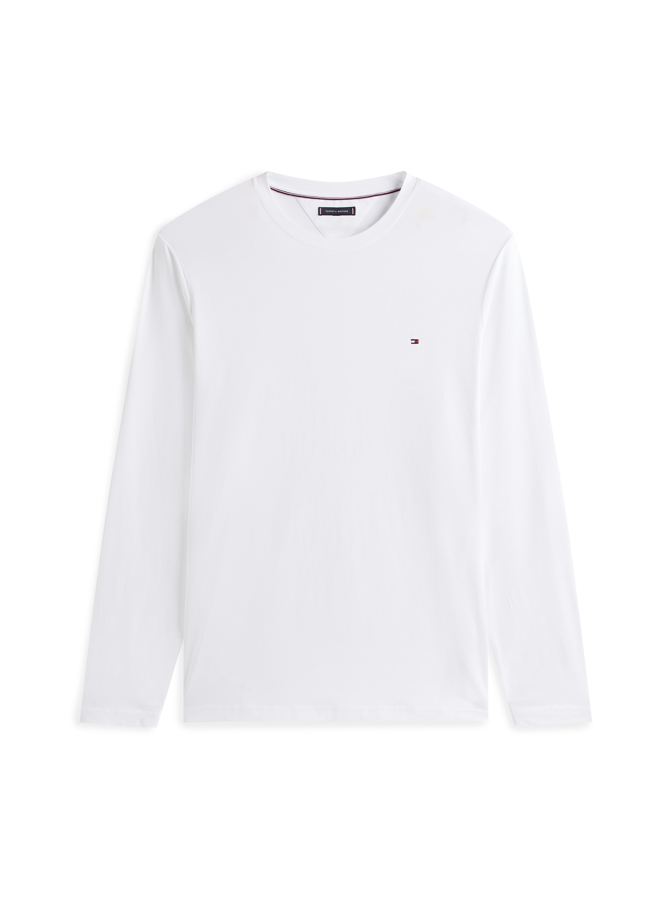Tommy Hilfiger Big & Tall Longsleeve »BT-STRETCH SLIM FIT TEE-B mit Rundhals und Logo« unifarben, casual, slim fit, Baumwollmix, Rundhals, grosse Grössen