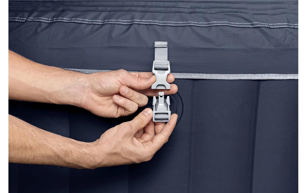 Bestway Whirlpool »Miami AirJet Ø 180« Aufblasbarer, energieeffizienter Whirlpool für vier Personen