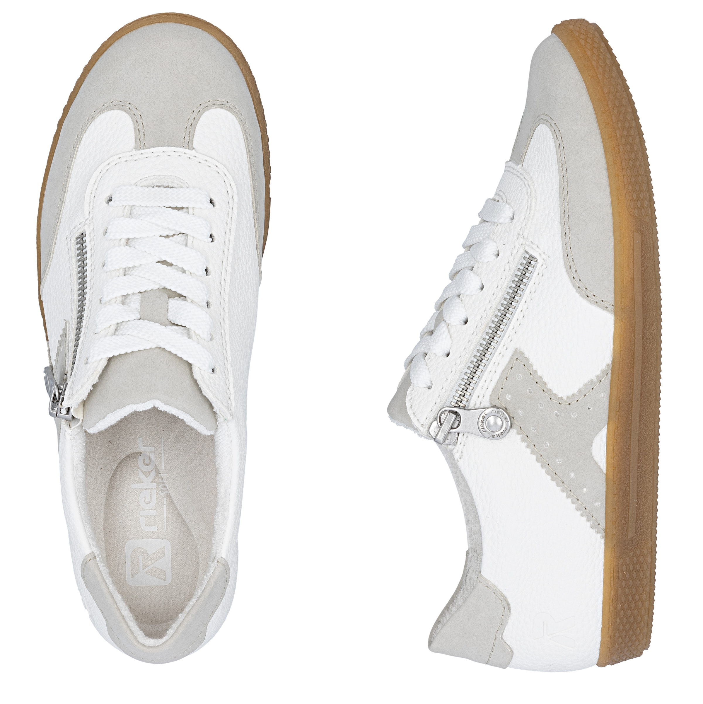 Rieker Sneakers  Halbschuh, Freizeitschuh, Schnürschuh mit Reissverschluss