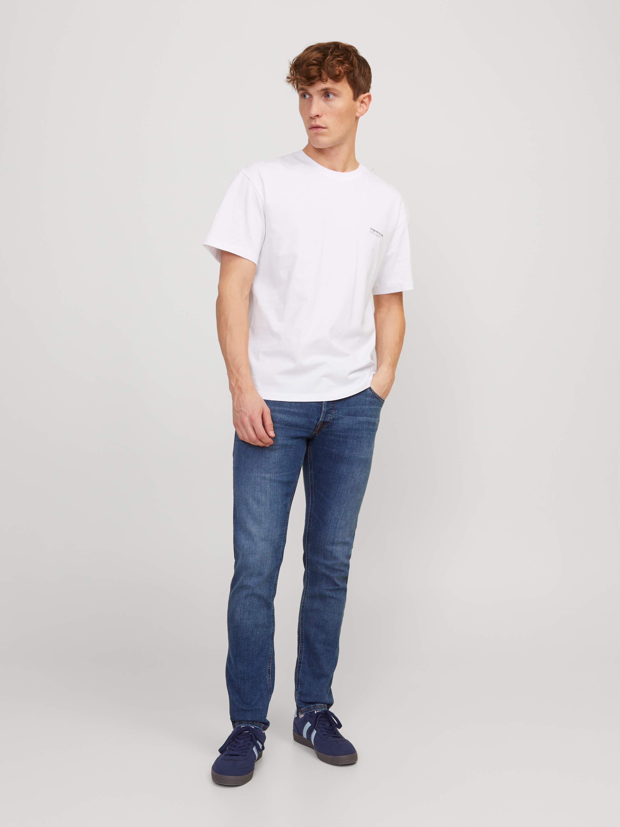 Jack & Jones Slim-fit-Jeans »JJIGLENN  Slim-Fit mit Stretch und praktischer 5-Pocket-Form« Baumwollmischung, slim fit