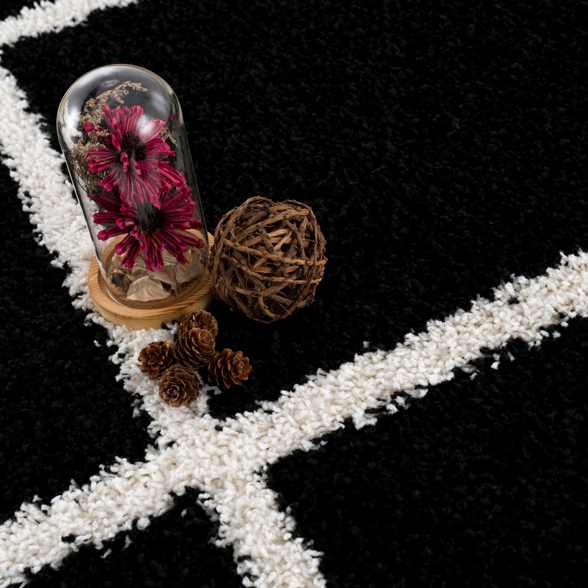 Sanat Hochflor-Teppich »Madrid« rechteckig 30 mm Höhe Wohnzimmer, Langflor, Shaggy Teppich