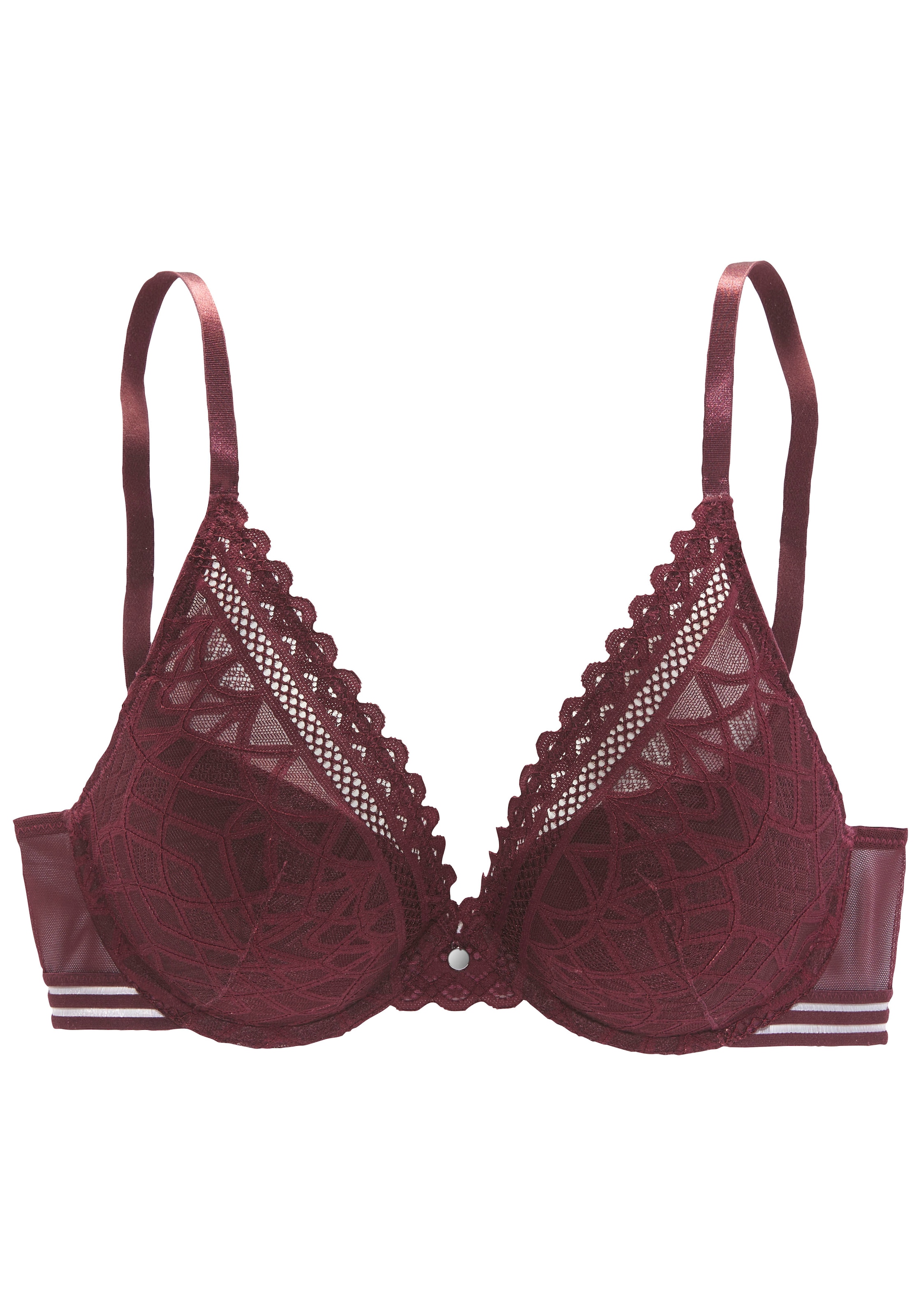 s.Oliver Soutien-gorge push-up »Milene« im edlen High-Apex Look mit graphischer Jacquardspitze, sexy Dessous