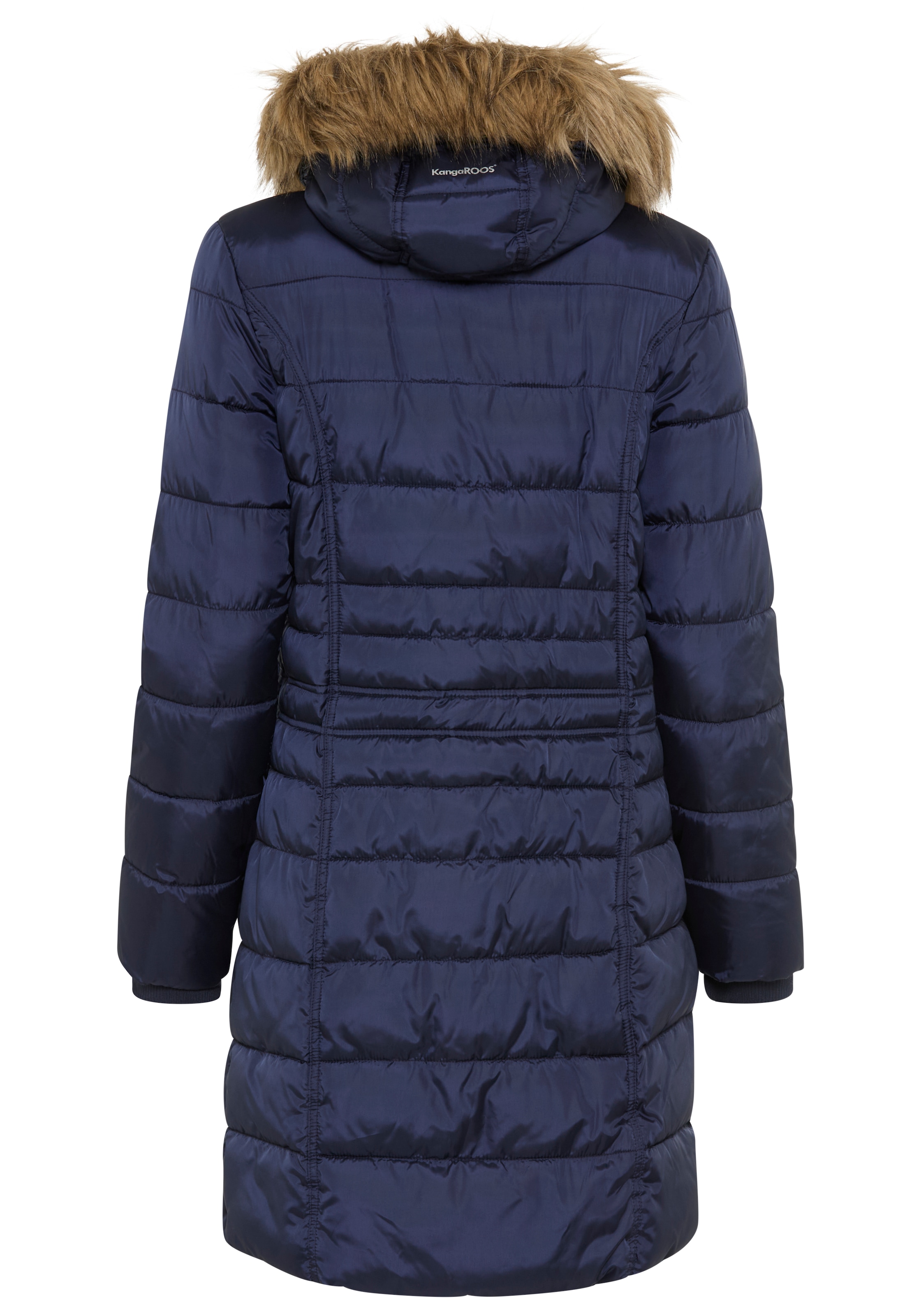 KangaROOS Steppjacke mit Kapuze figurbetonter Schnitt,  mit Reissverschlusstaschen