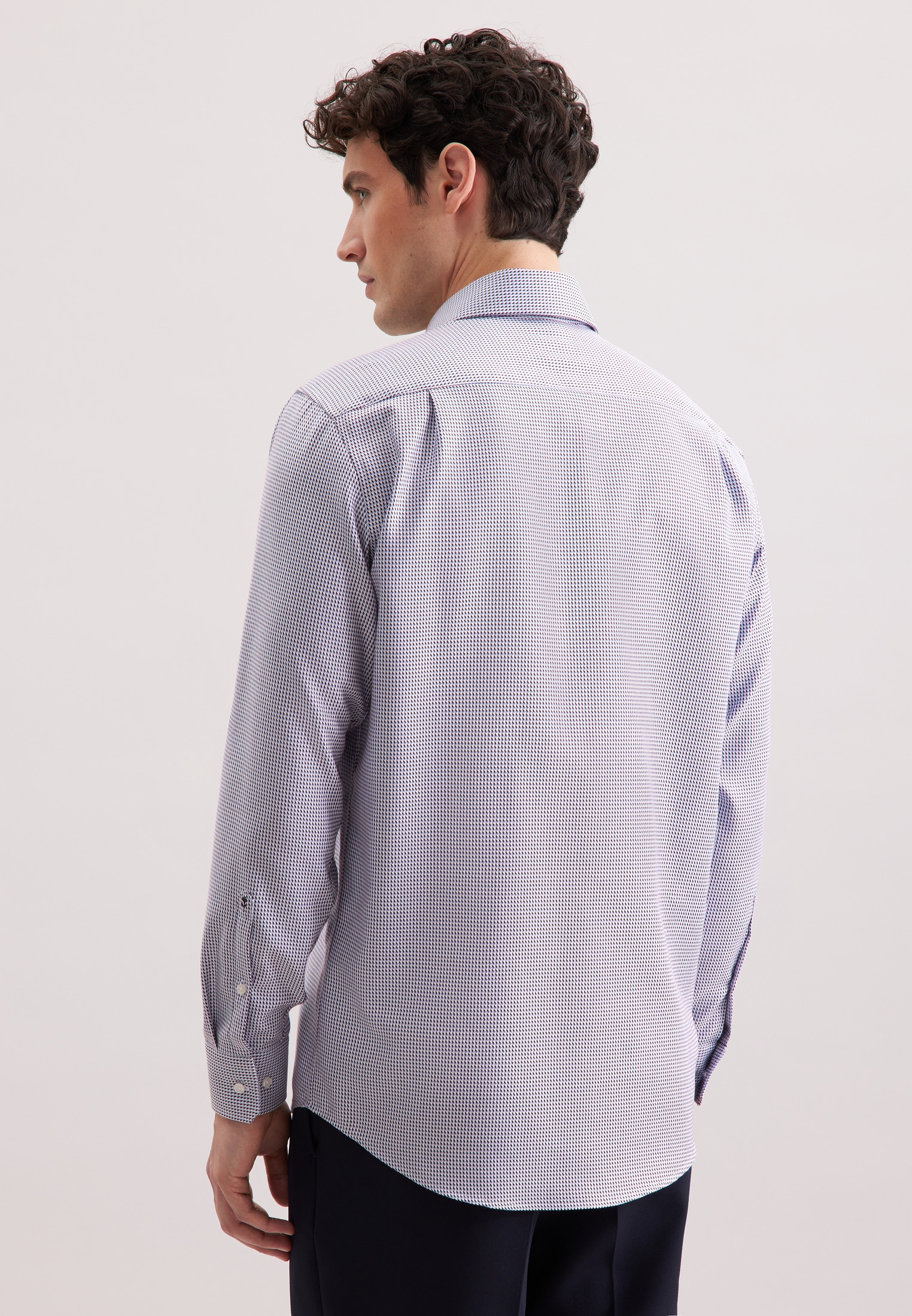 seidensticker Chemise d'affaires »Schwarze Rose« Regular 1/1 Kentkragen Pepita