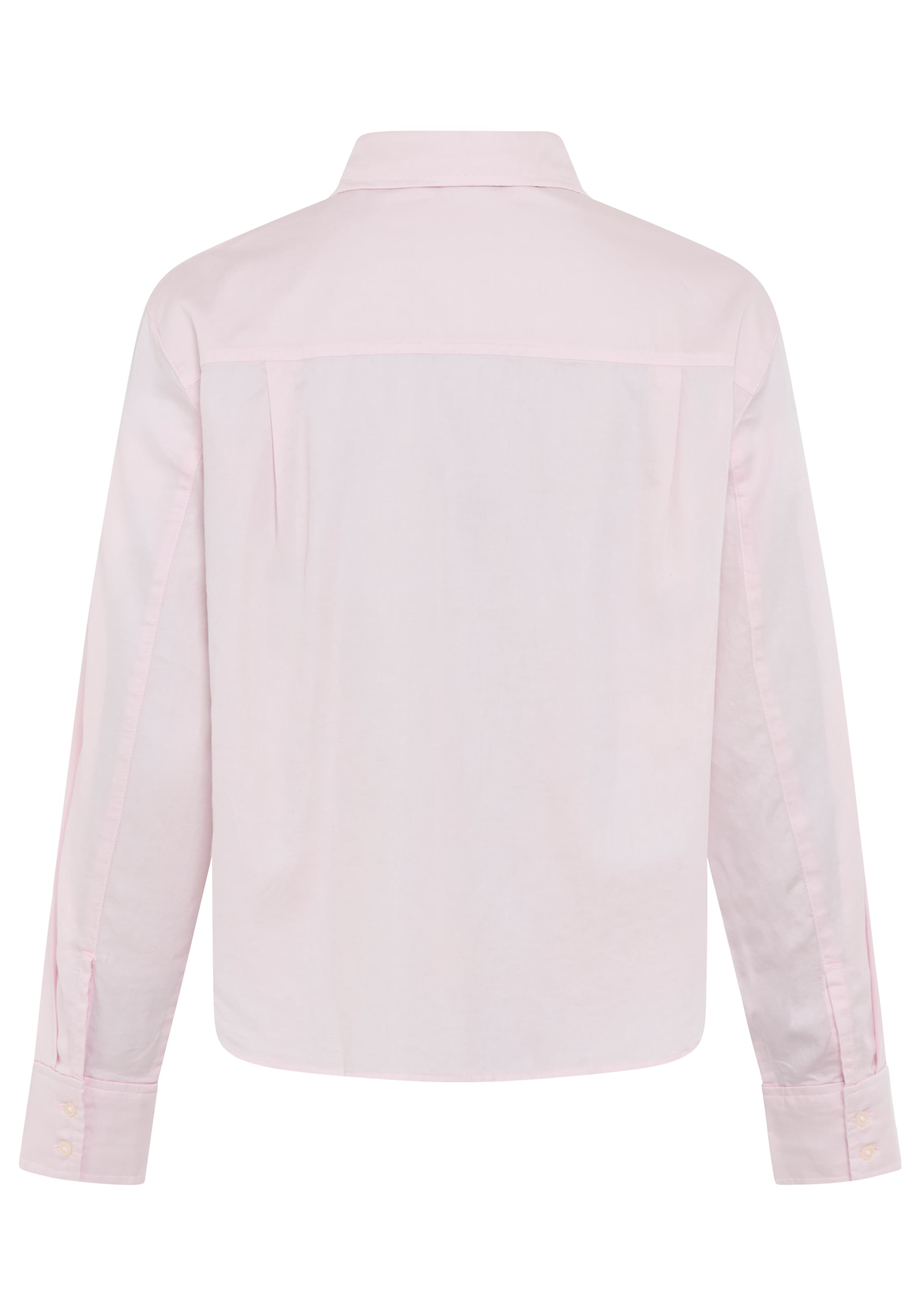 Marc O'Polo Blouse à manches longues relaxed fit cropped aus Baumwoll-Satin